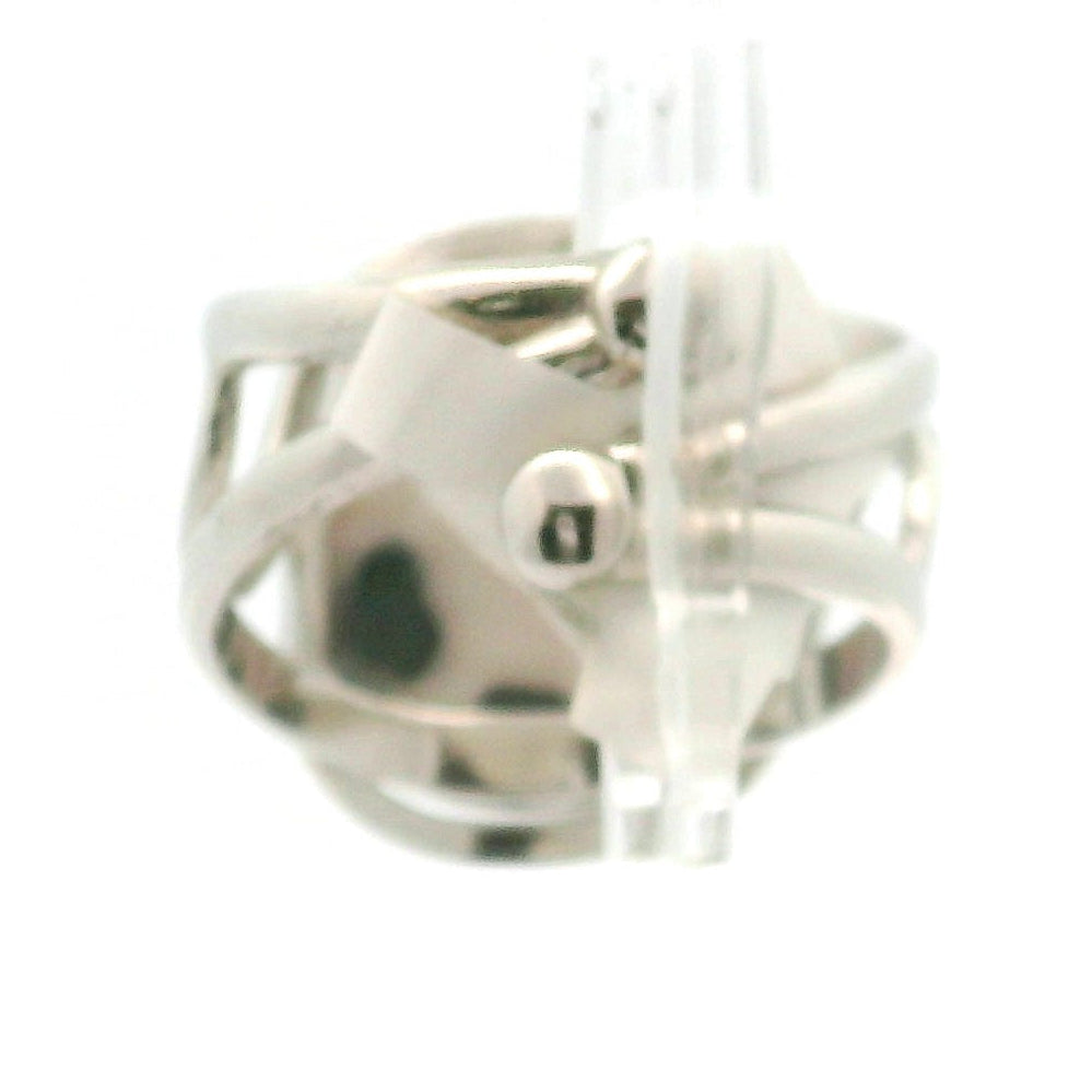 Willemite Cuff Ring 925 Silver for Creativity, Focus and Transformation
