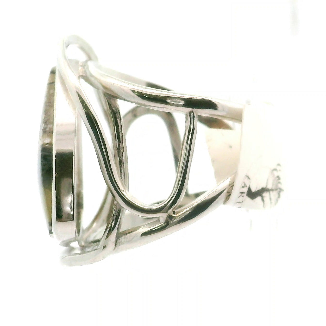 Arizona Pietersite Cuff Ring .925 Silver for Intuition, Transformation and Willpower