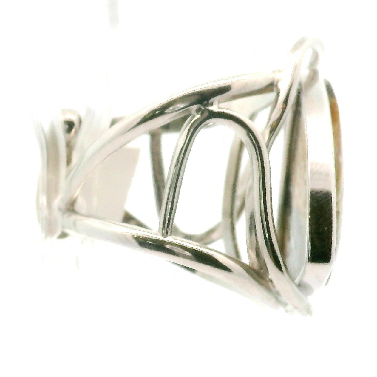 Arizona Pietersite Cuff Ring .925 Silver for Intuition, Transformation and Willpower