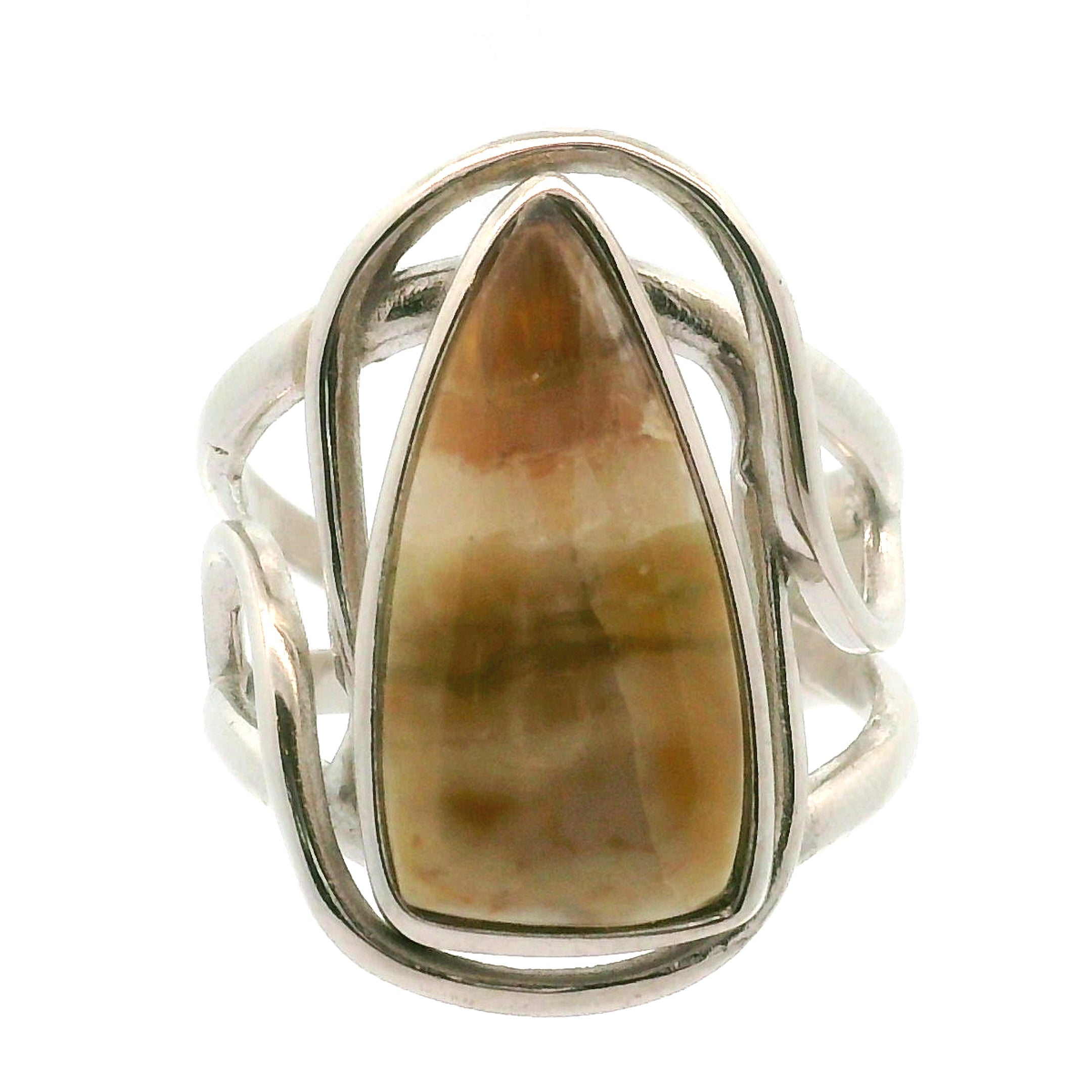 Arizona Pietersite Cuff Ring .925 Silver for Intuition, Transformation and Willpower