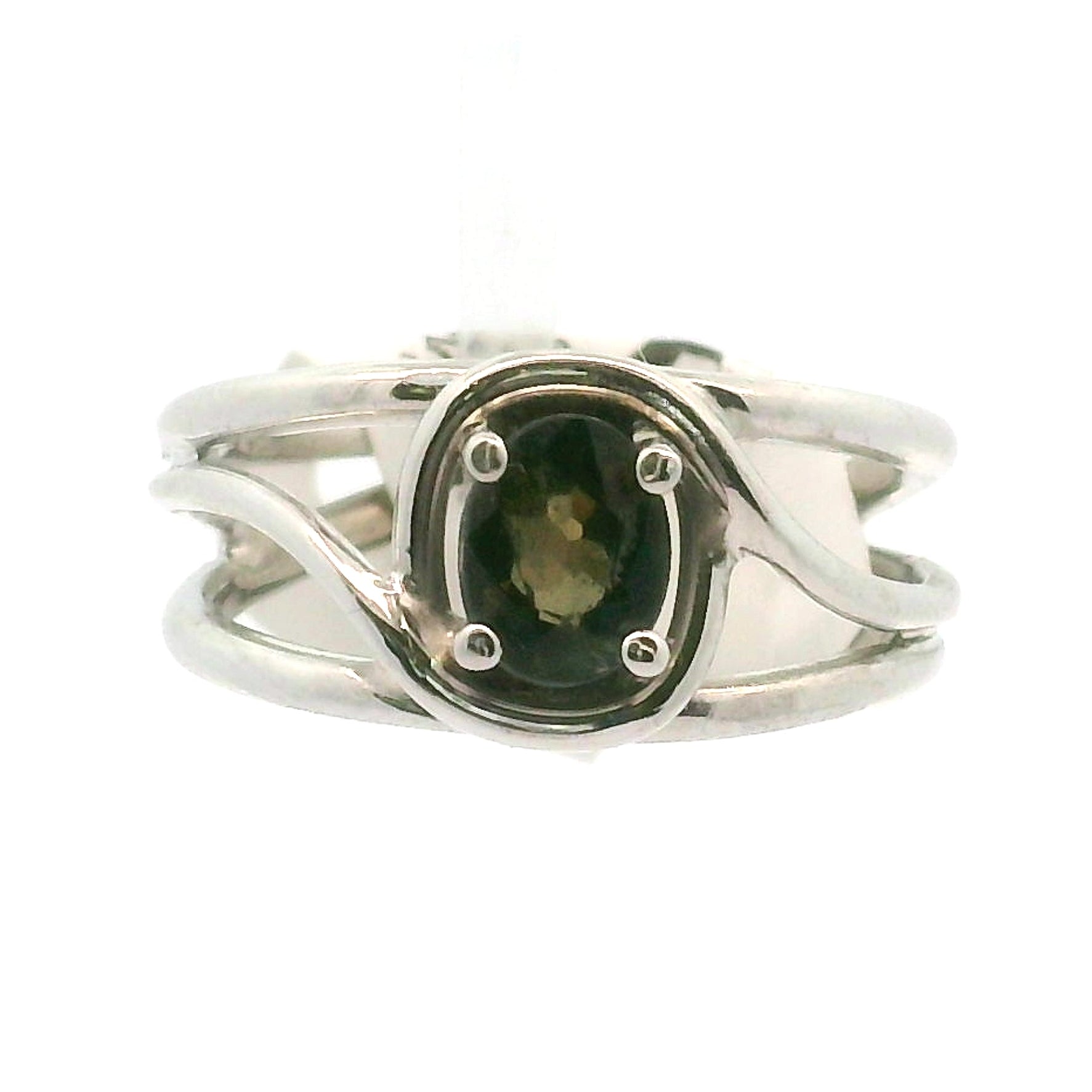 Kornerupine Midi Cuff Ring .925 Silver for Harmony, New Ideas & Relationships and Manifestation