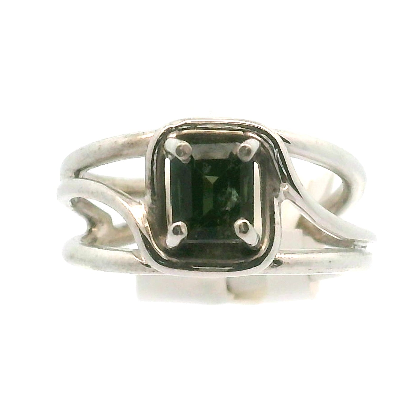 Kornerupine Midi Cuff Ring .925 Silver for Harmony, New Ideas & Relationships and Manifestation
