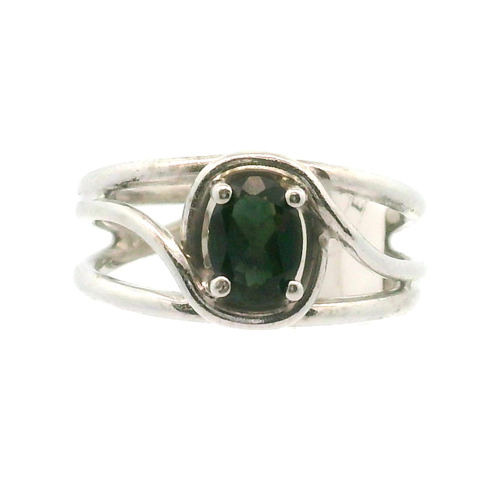 Kornerupine Midi Cuff Ring .925 Silver for Harmony, New Ideas & Relationships and Manifestation