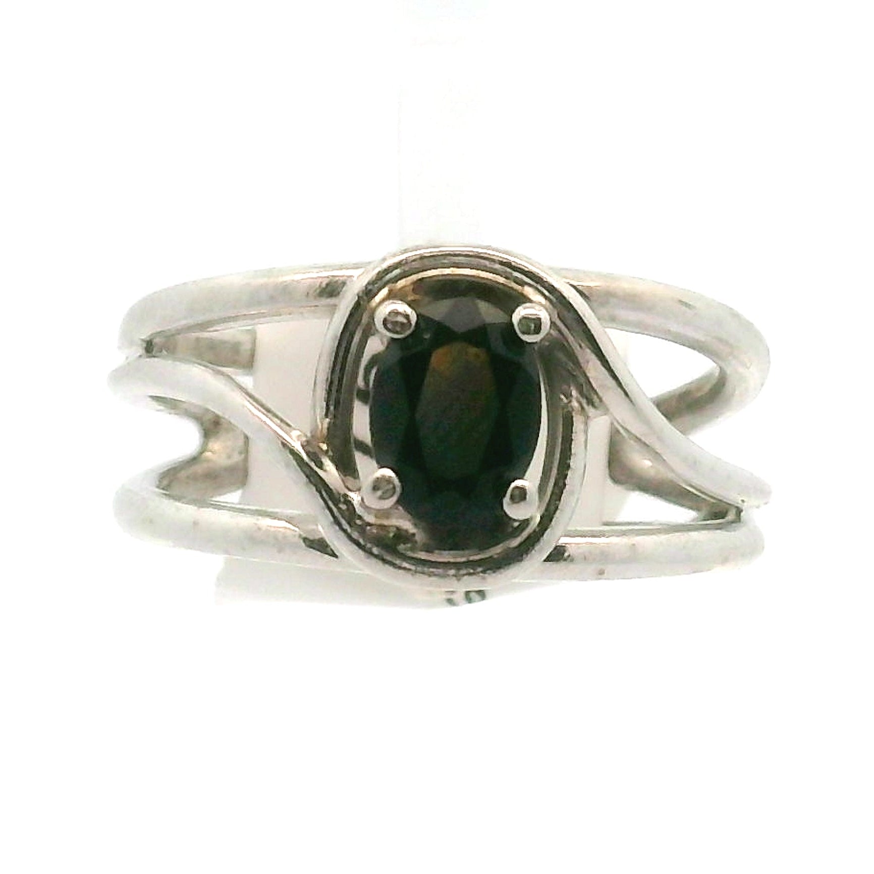 Kornerupine Midi Cuff Ring .925 Silver for Harmony, New Ideas & Relationships and Manifestation