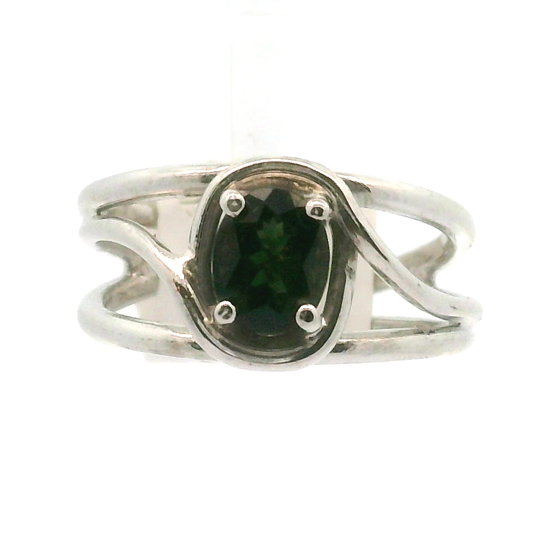 Kornerupine Midi Cuff Ring .925 Silver for Harmony, New Ideas & Relationships and Manifestation