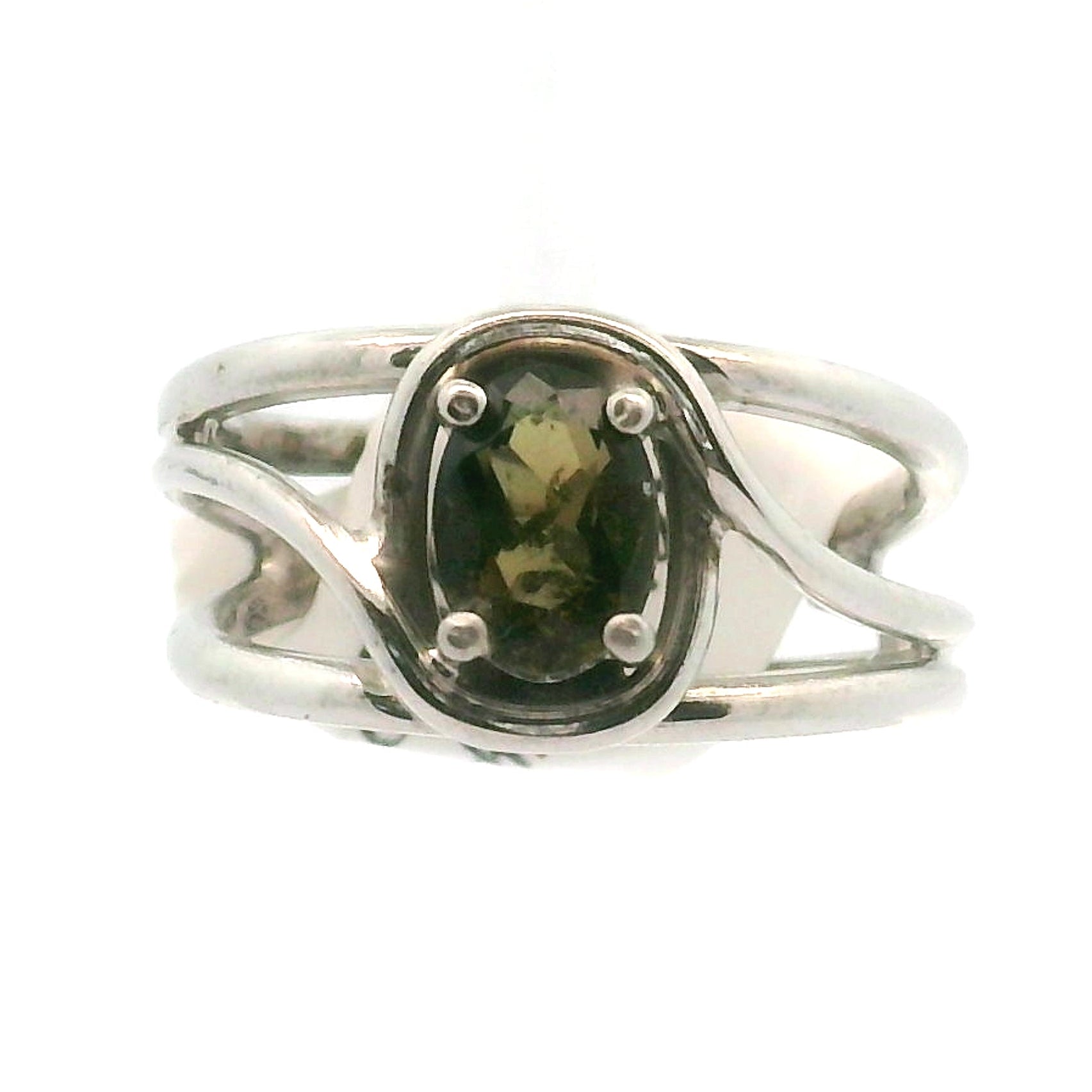 Kornerupine Midi Cuff Ring .925 Silver for Harmony, New Ideas & Relationships and Manifestation
