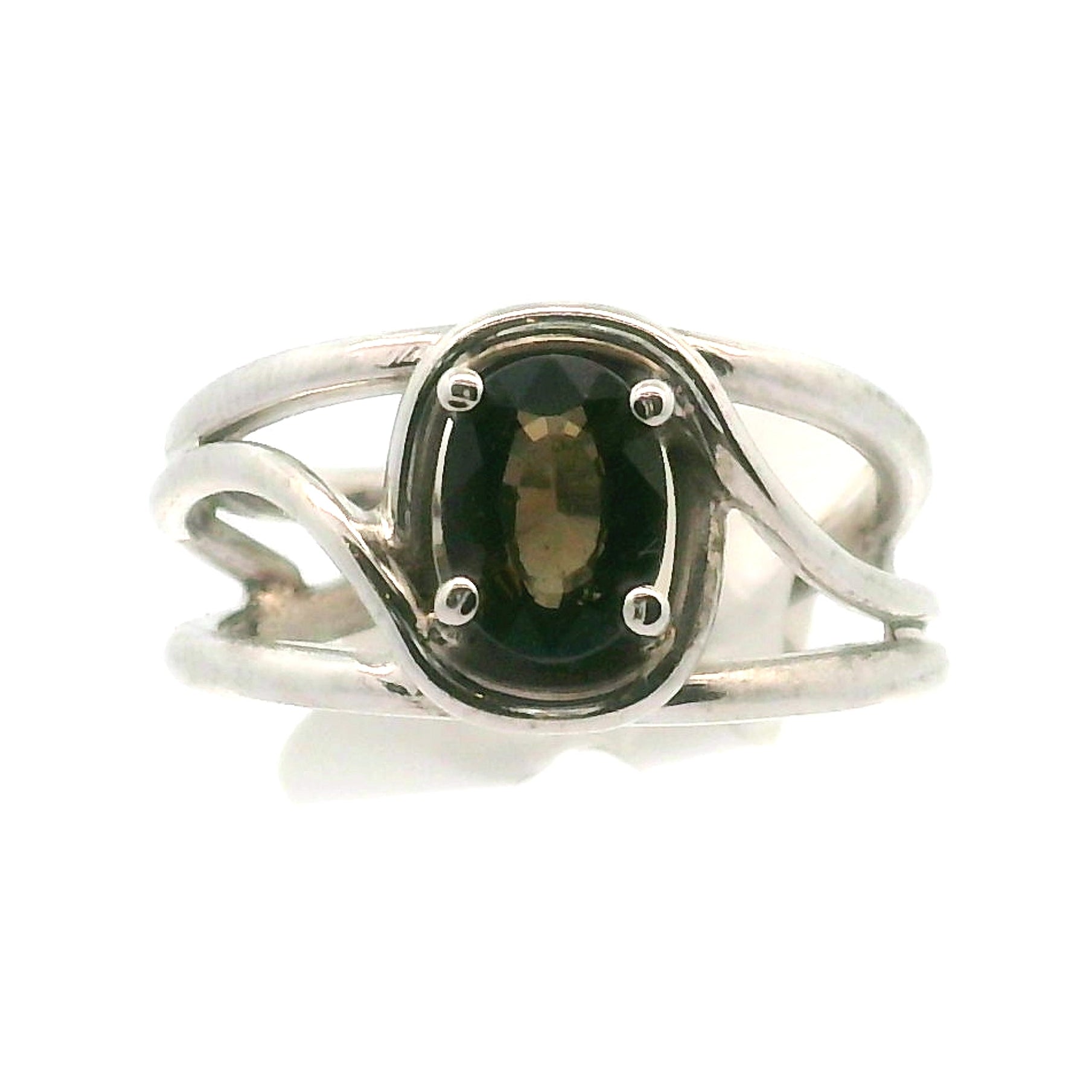 Kornerupine Midi Cuff Ring .925 Silver for Harmony, New Ideas & Relationships and Manifestation