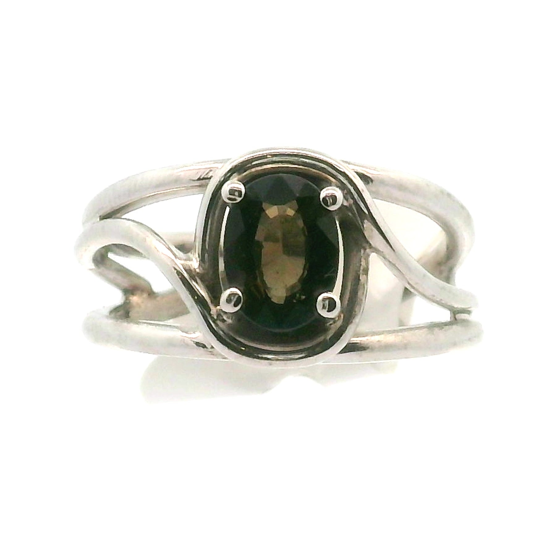 Kornerupine Midi Cuff Ring .925 Silver for Harmony, New Ideas & Relationships and Manifestation