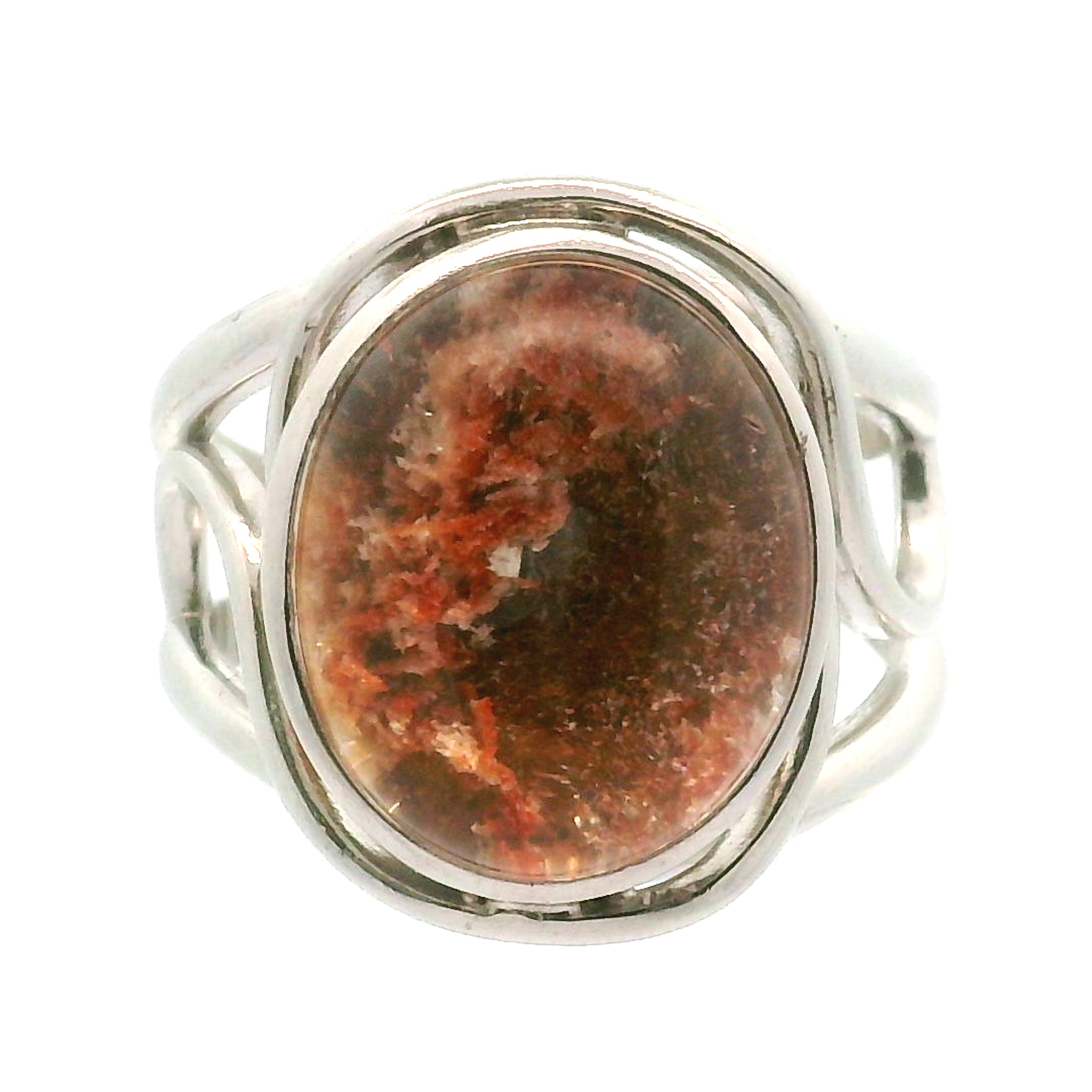Garden Quartz Adjustable Finger Cuff Ring .925 Sterling Silver for Insight, Meditation & Shamanic Journey