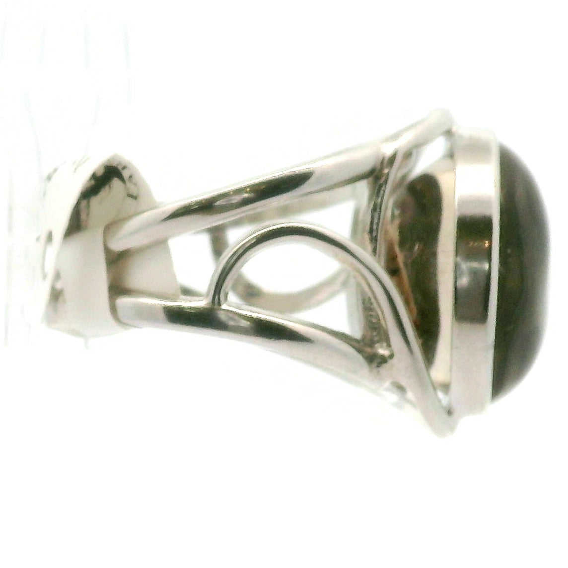 Garden Quartz Adjustable Finger Cuff Ring .925 Sterling Silver for Insight, Meditation & Shamanic Journey