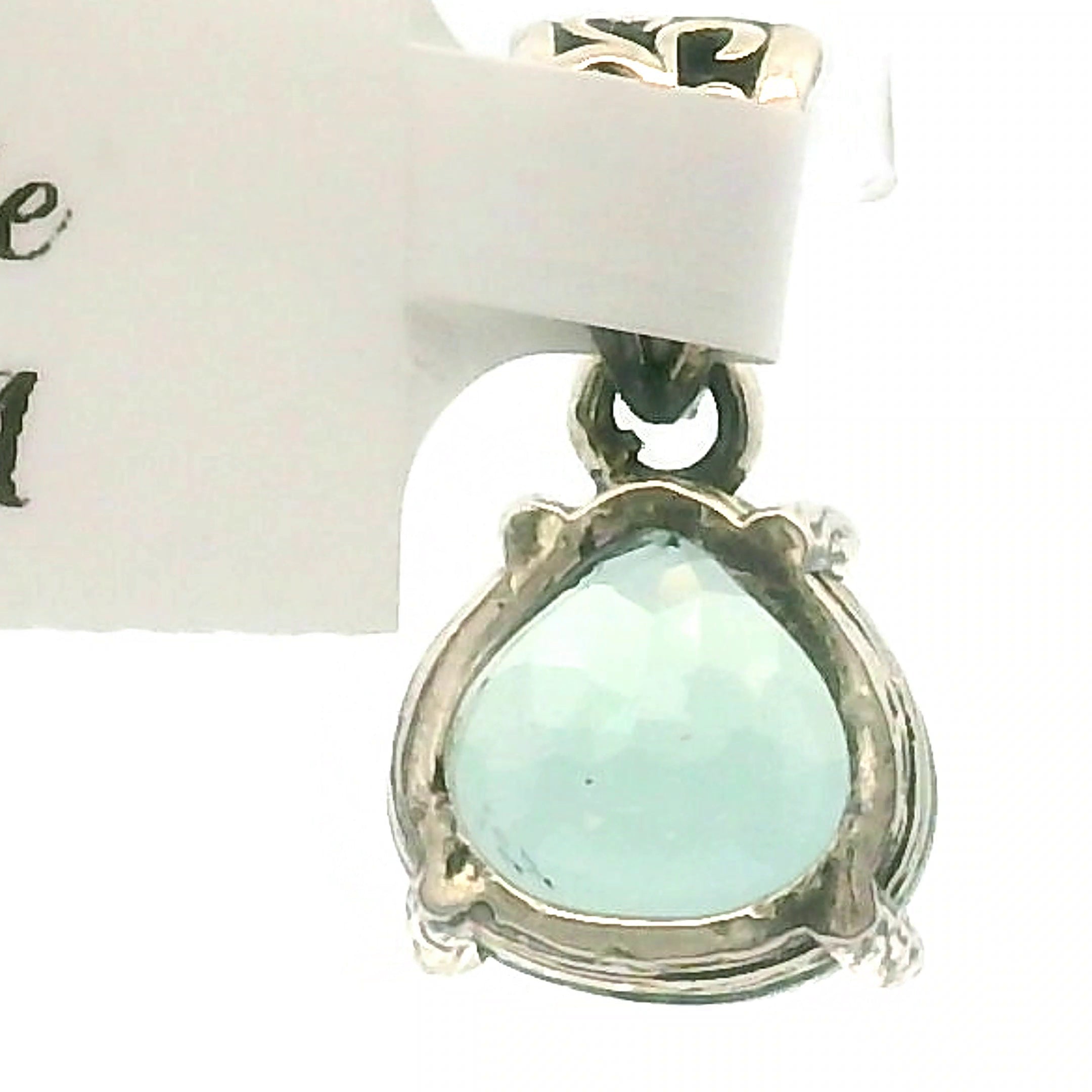 Green Apatite Bad Witch Pendant .925 Silver for Self-Love, Compassion and Openness