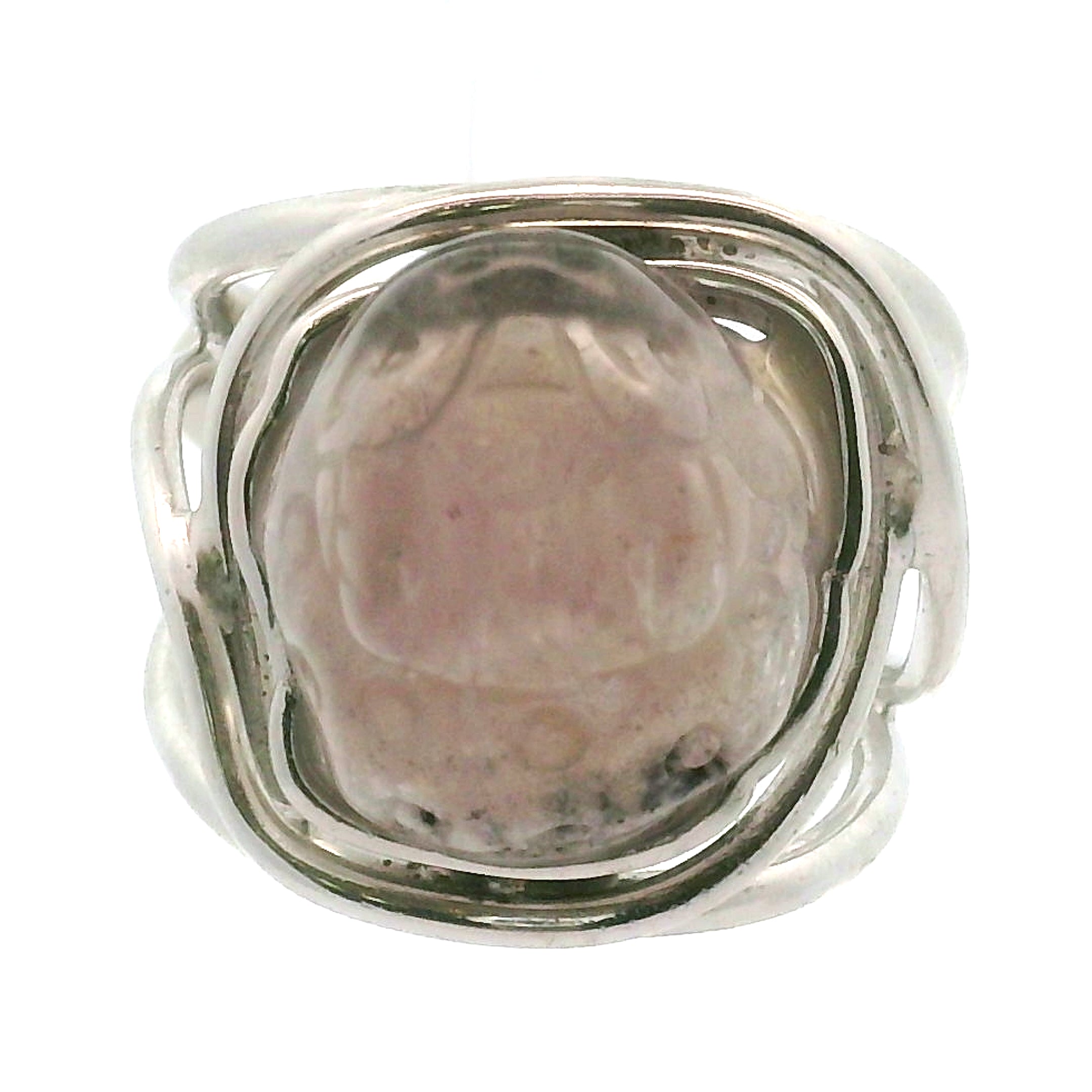 Super 7 Money Toad Cuff Ring .925 Silver for Awakening your Gifts and Creating your Dream Life