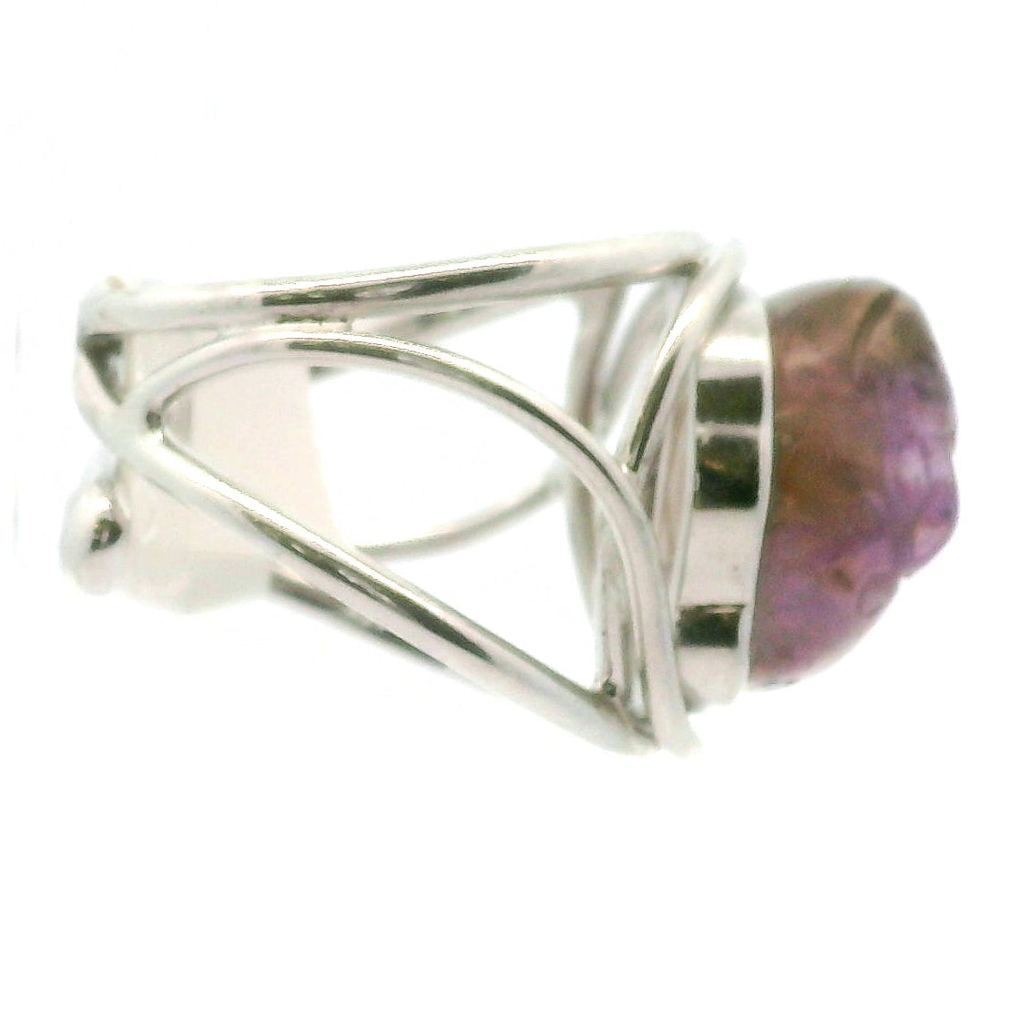 Super 7 Money Toad Cuff Ring .925 Silver for Awakening your Gifts and Creating your Dream Life