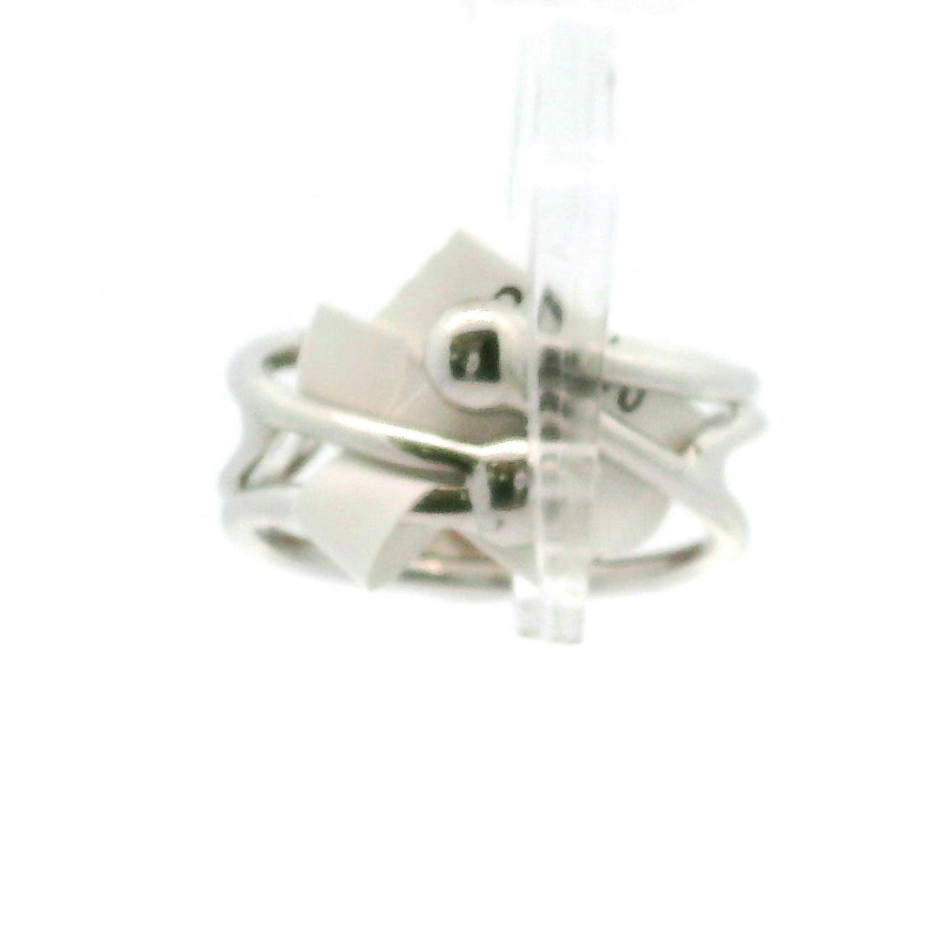 Garnet Rose Cuff Ring .925 Silver for Health and Strength