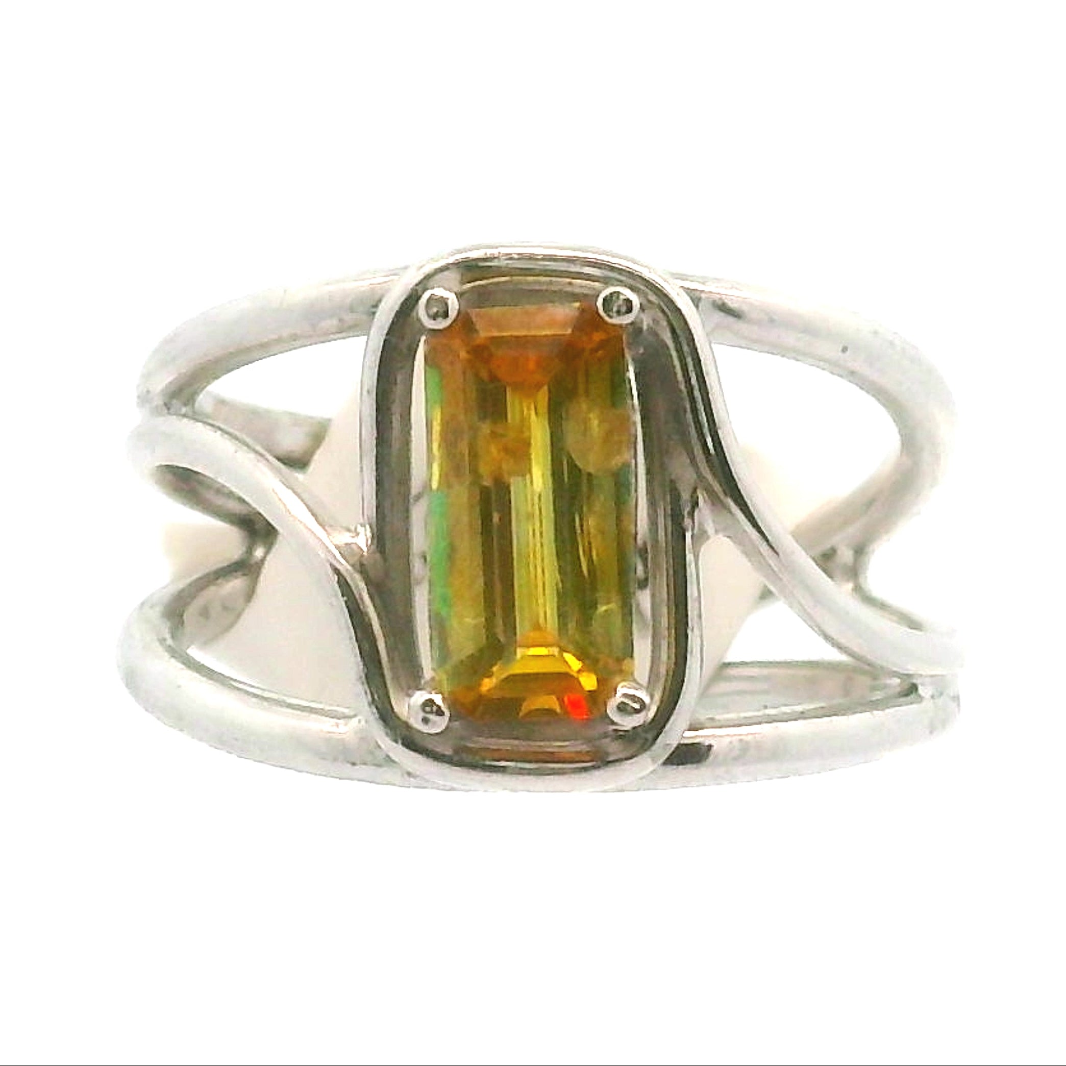 Sphalerite Midi Cuff Ring .925 Silver for Clairy, Inspiration, Manifestation and Protection