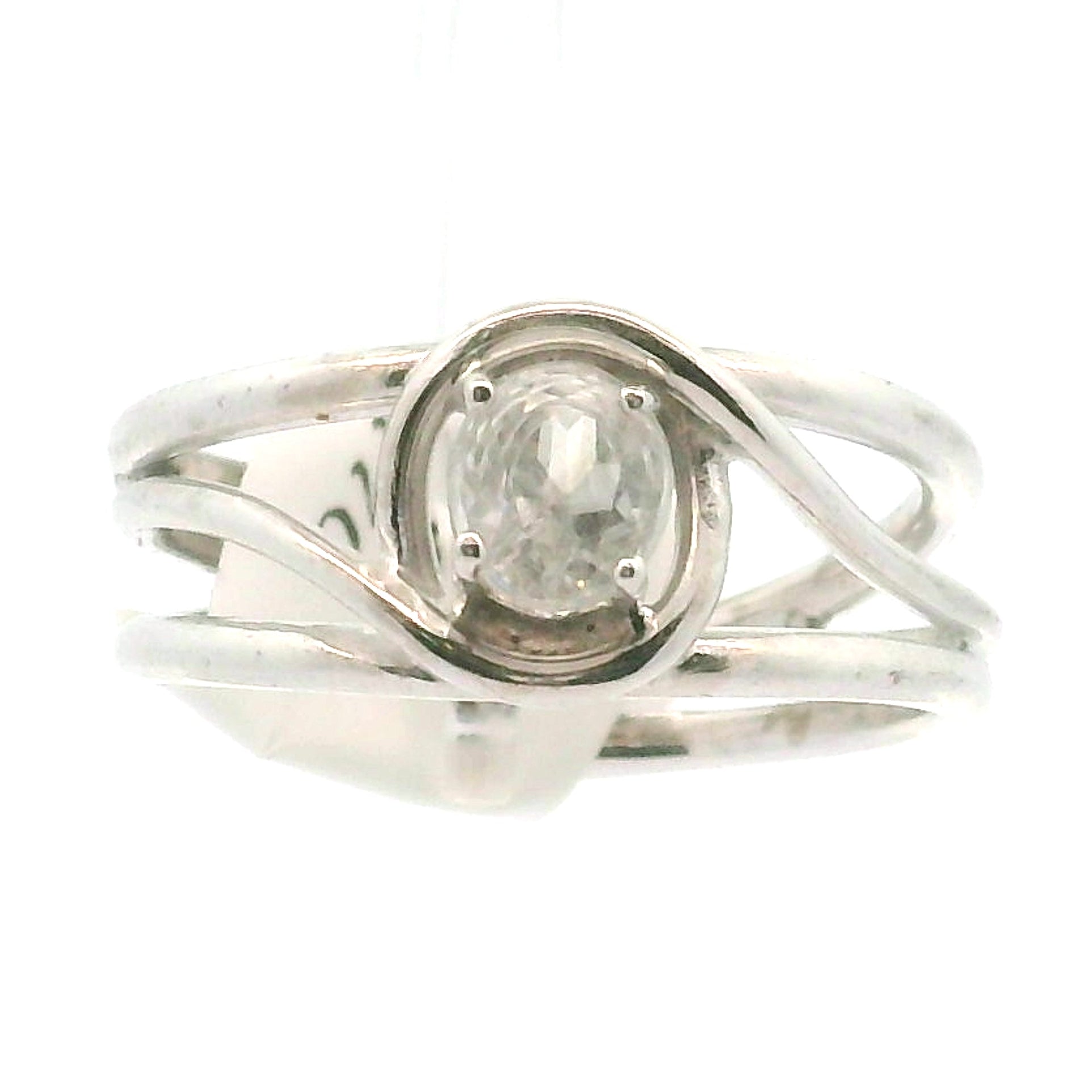 Dolomite Cuff Ring 925 Silver for Chakra Alignment and Energy Cleansing