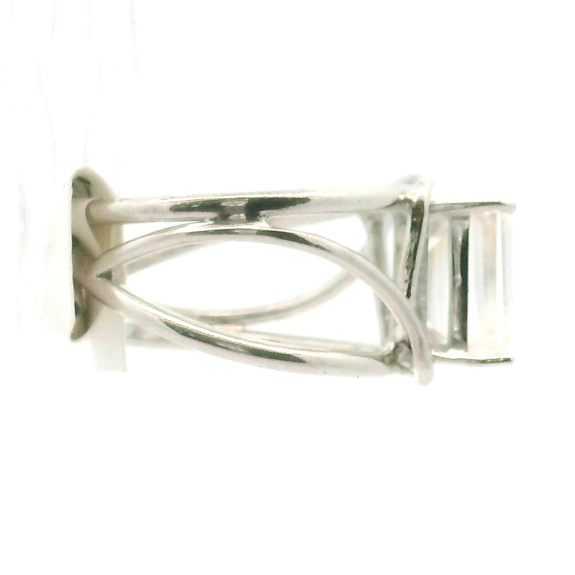 Dolomite Cuff Ring 925 Silver for Chakra Alignment and Energy Cleansing