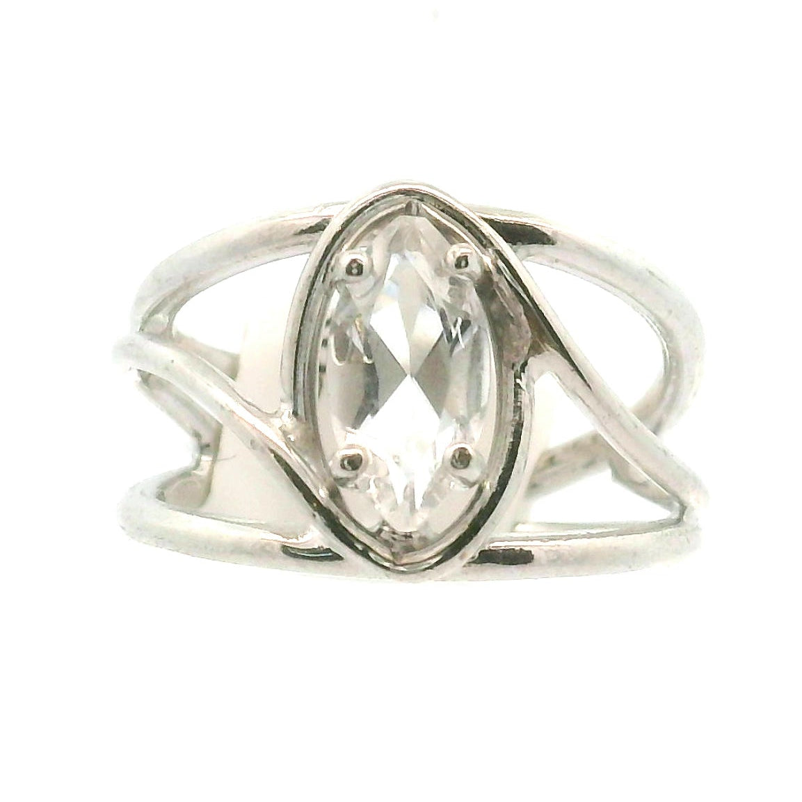 Herkimer Quartz Faceted Midi Cuff Ring .925 Silver for Healing, Intention Setting and Manifesting your Desires