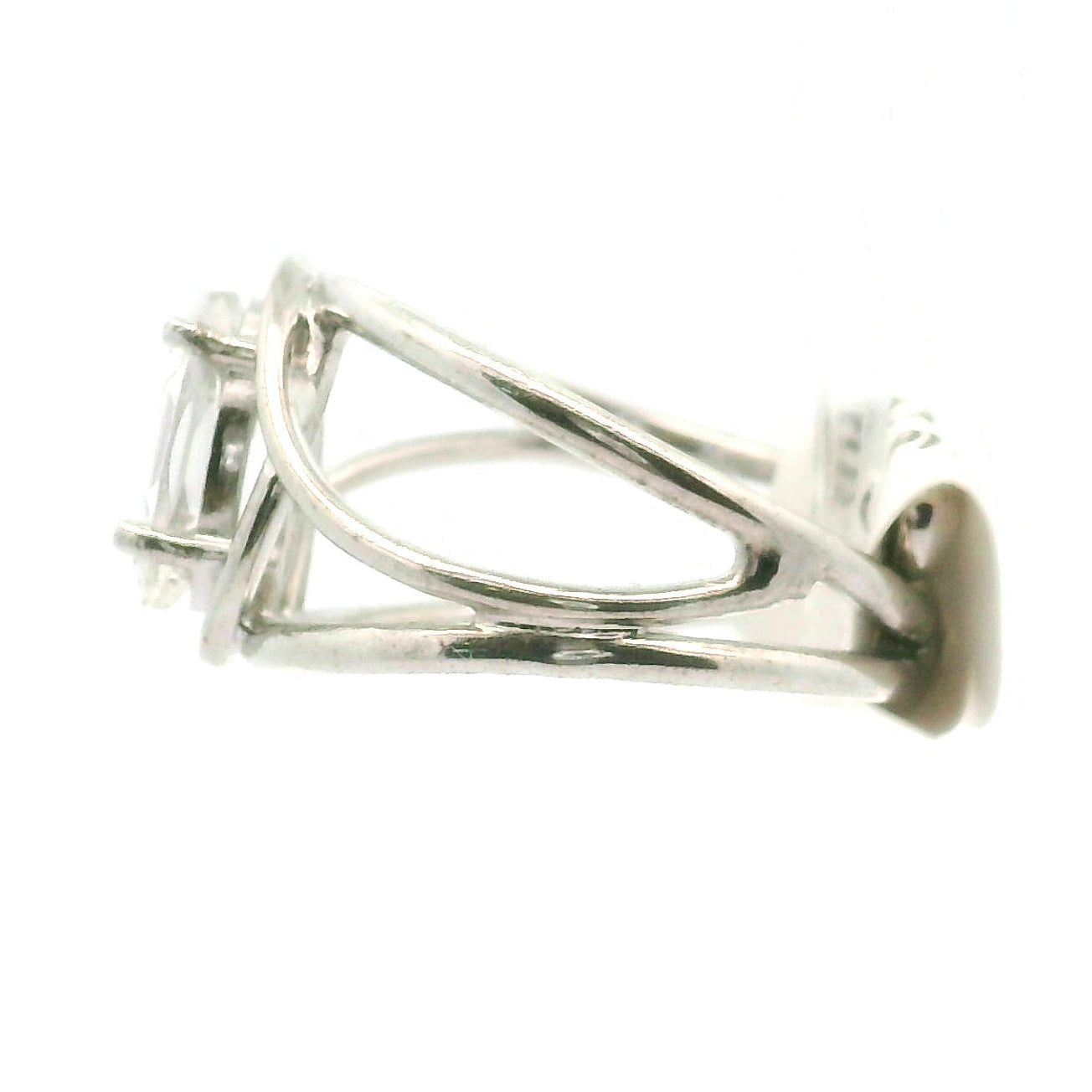 Herkimer Quartz Faceted Midi Cuff Ring .925 Silver for Healing, Intention Setting and Manifesting your Desires