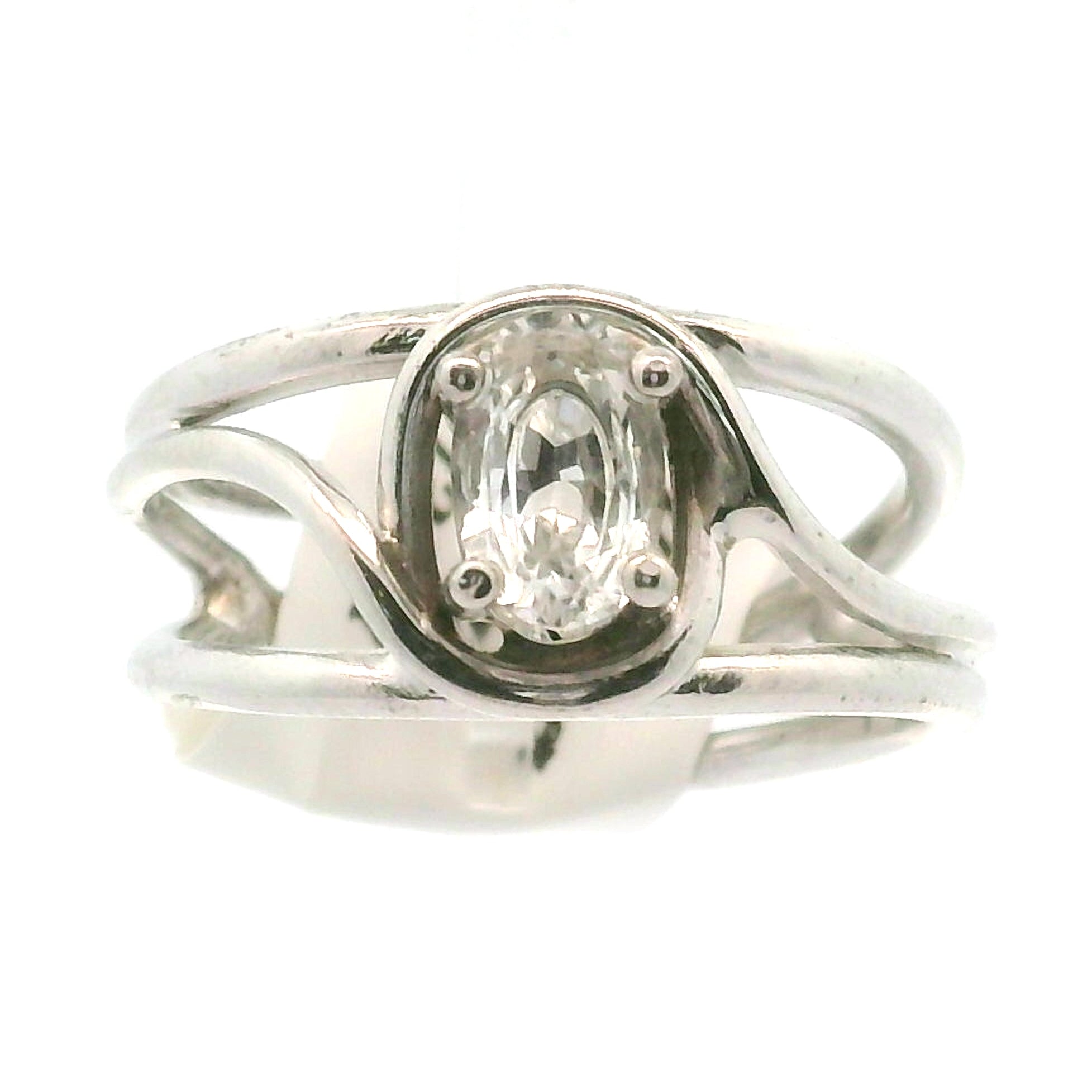 Herkimer Quartz Faceted Midi Cuff Ring .925 Silver for Healing, Intention Setting and Manifesting your Desires