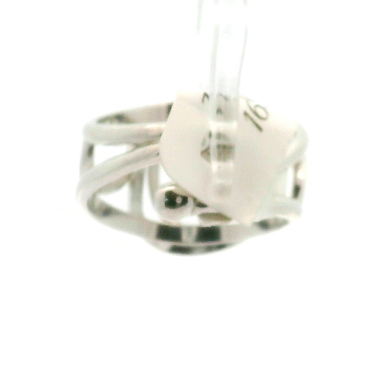 Hyalite Opal Cuff Ring 925 Silver for Emotional Healing, Inner Peace and Intuition