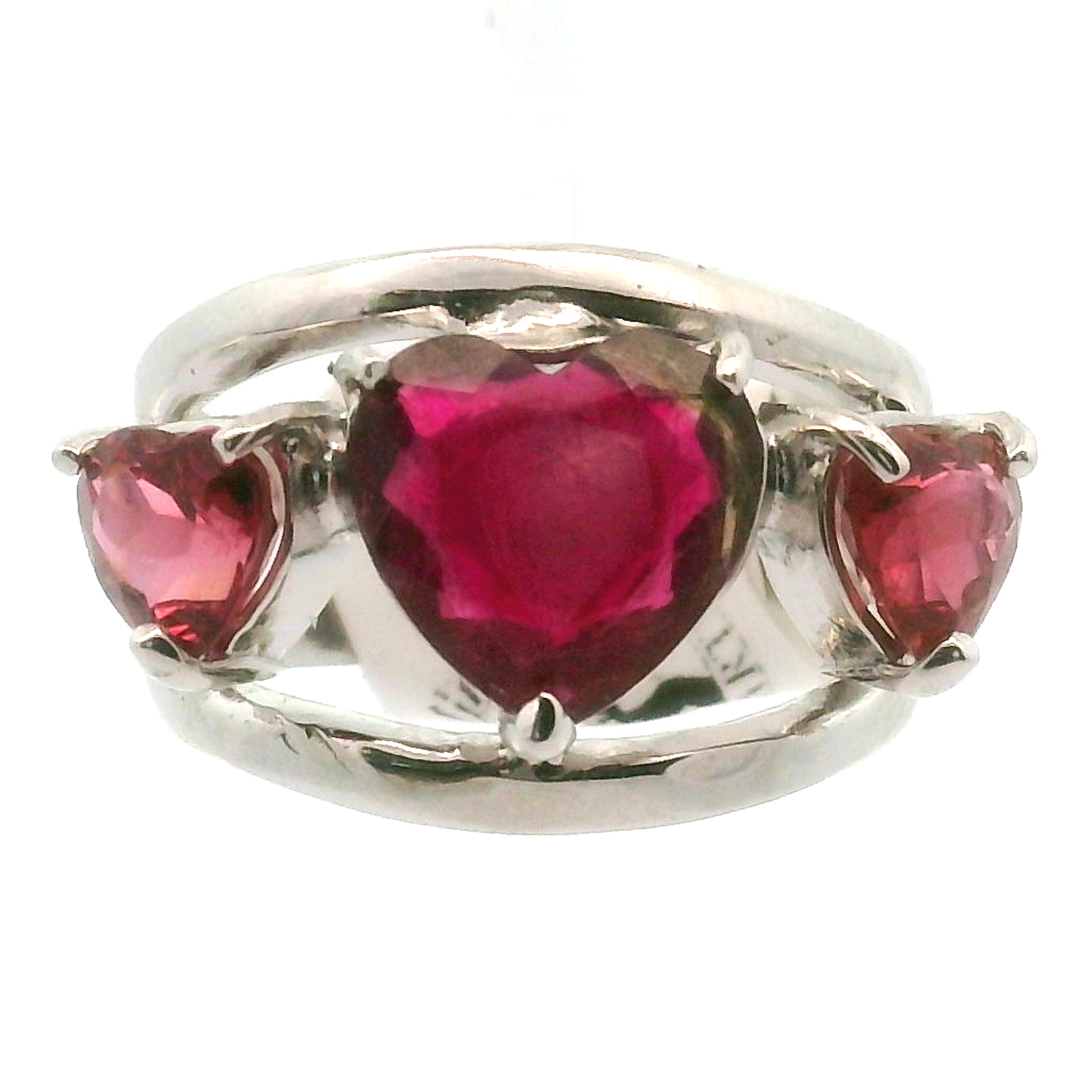 Triple Stone Crown Ring .925 Silver for Embracing your Power