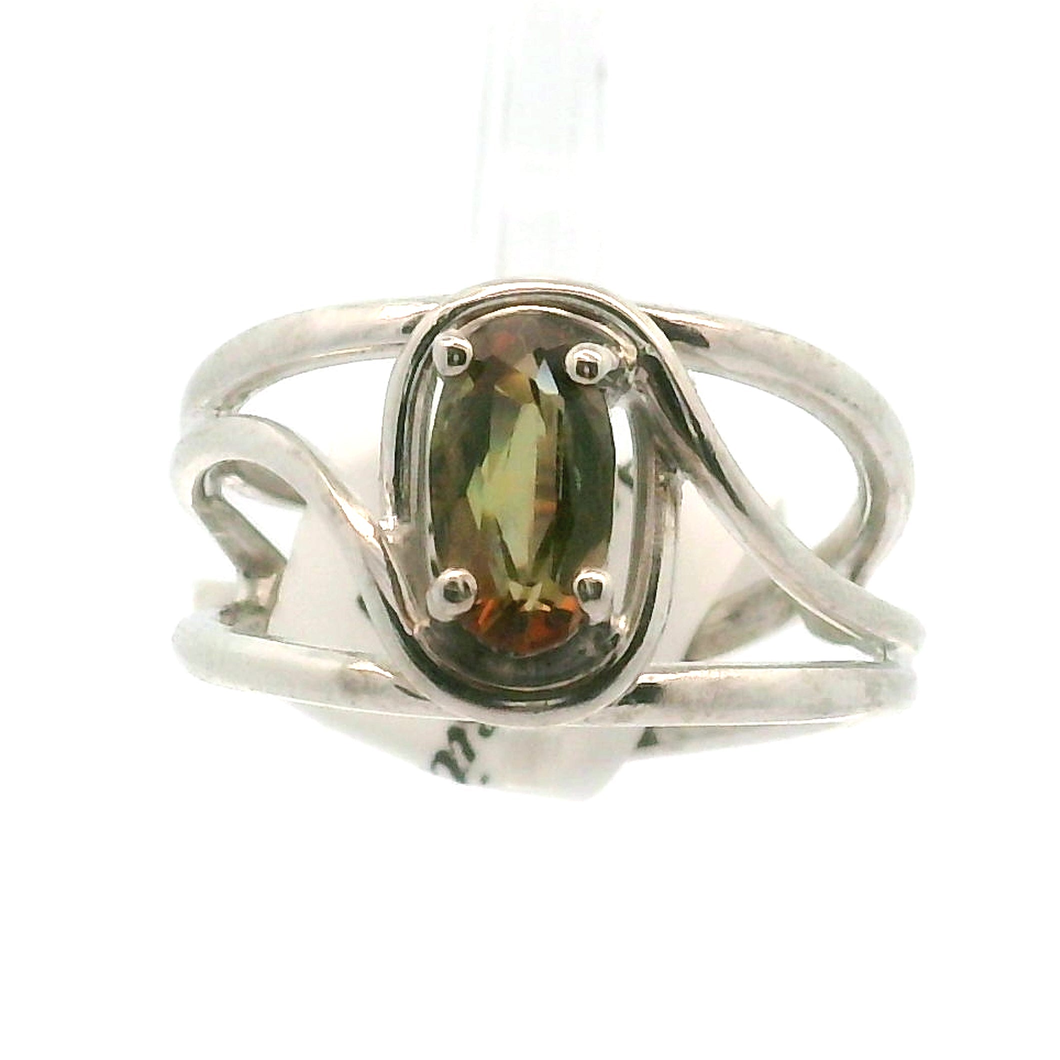 Andalusite Midi Cuff Ring 925 Silver for Divine Connection, Harmony & Spiritual Awareness