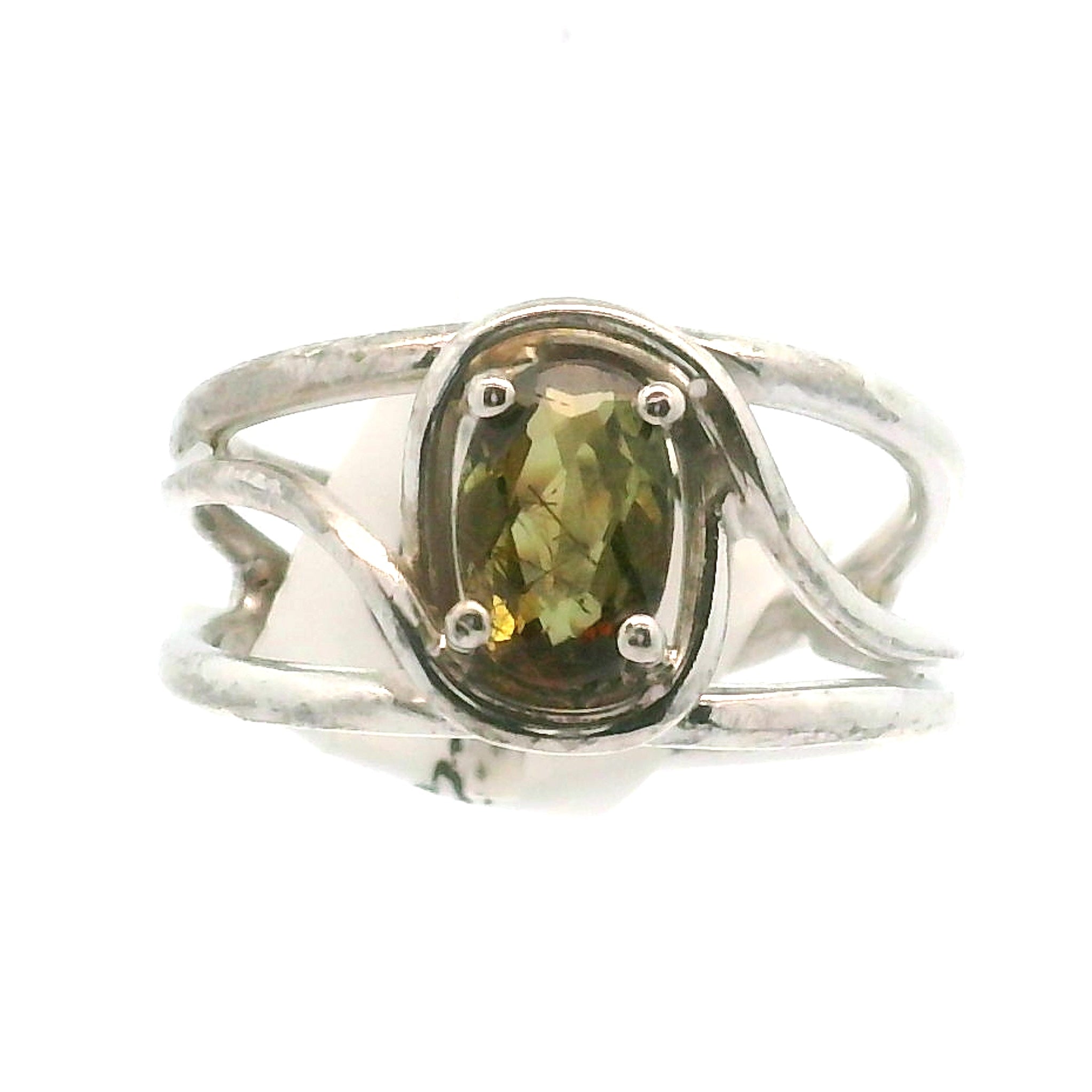 Andalusite Midi Cuff Ring 925 Silver for Divine Connection, Harmony & Spiritual Awareness
