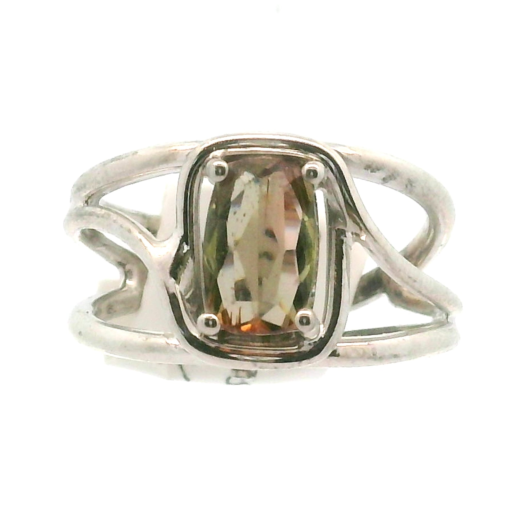 Andalusite Midi Cuff Ring 925 Silver for Divine Connection, Harmony & Spiritual Awareness