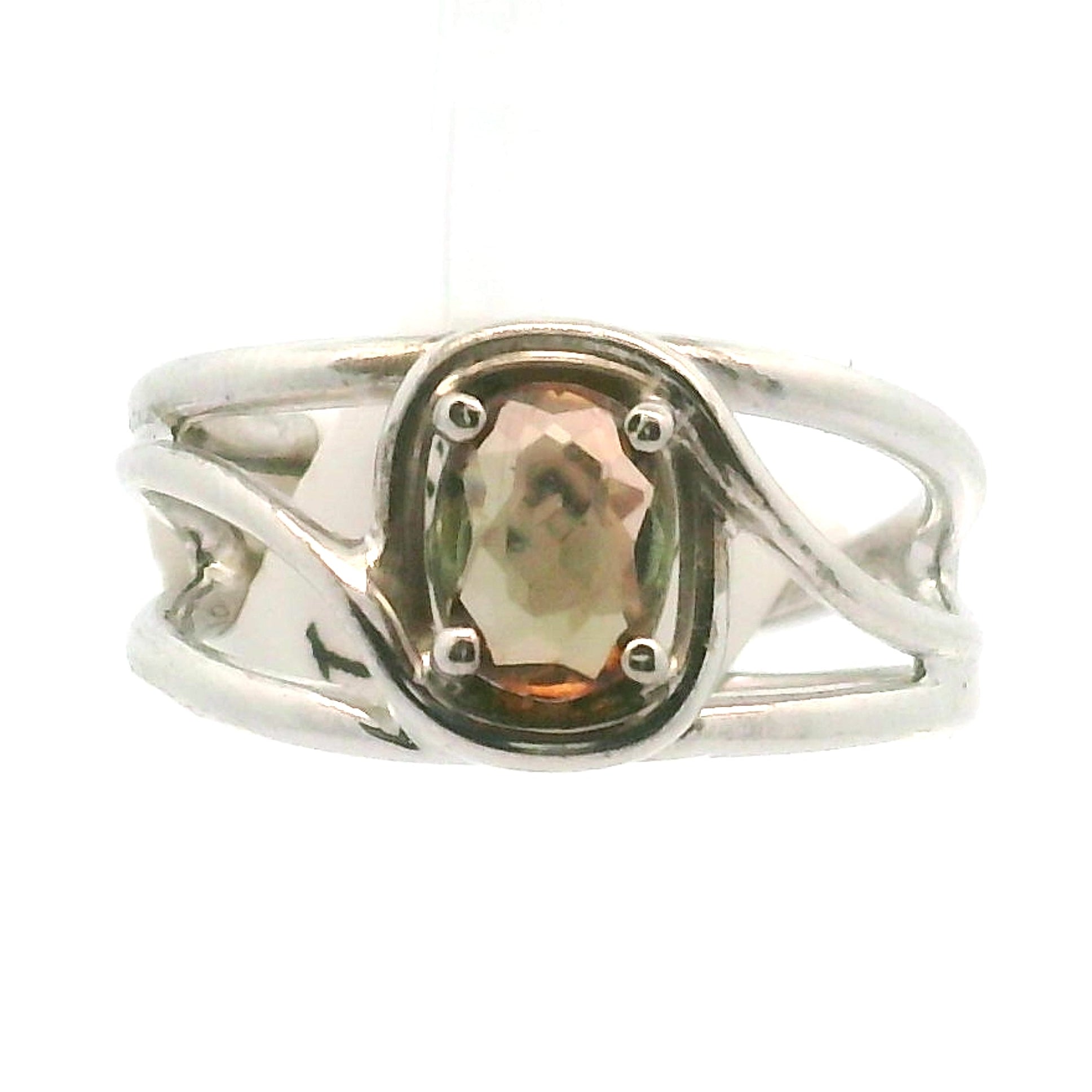 Andalusite Midi Cuff Ring 925 Silver for Divine Connection, Harmony & Spiritual Awareness