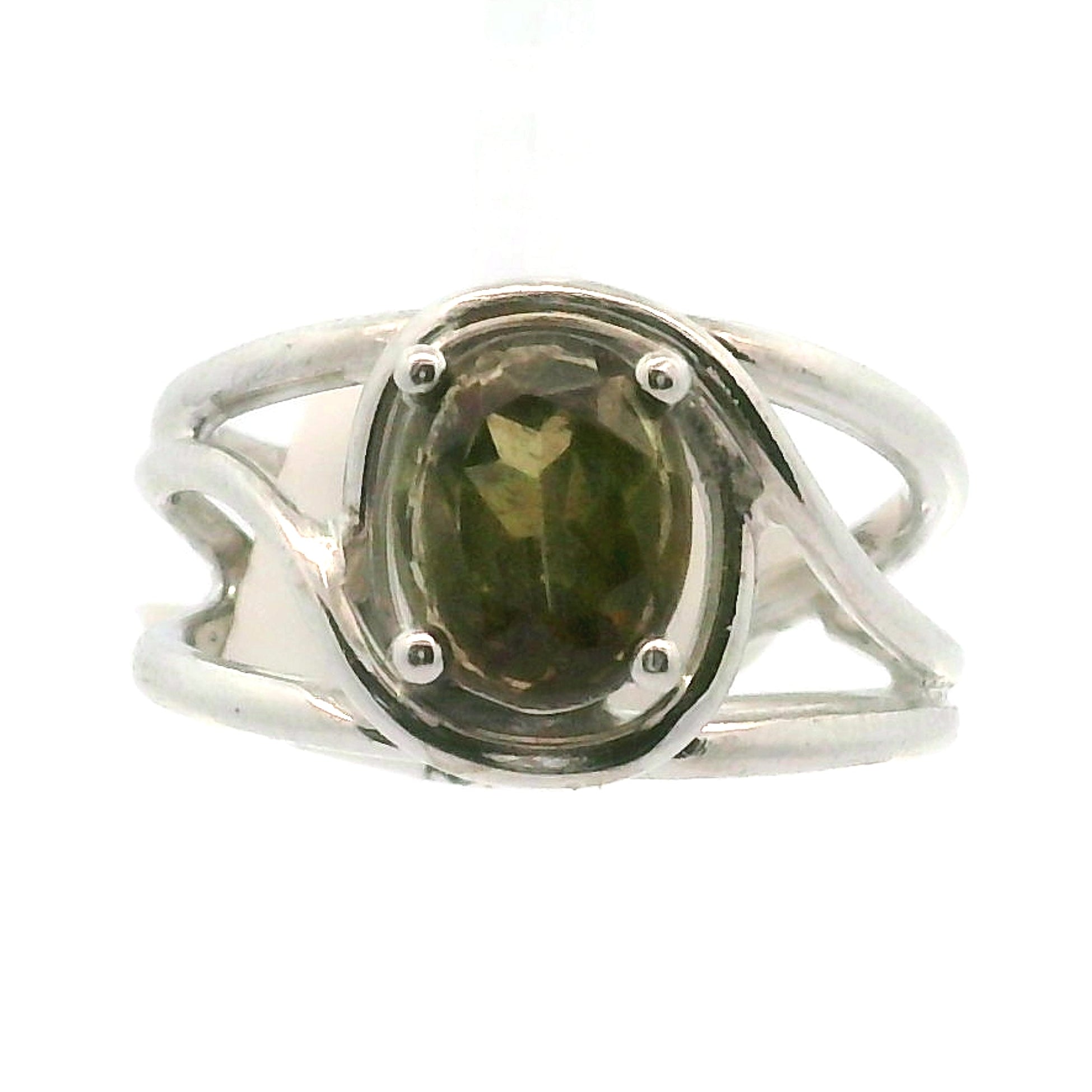 Andalusite Midi Cuff Ring 925 Silver for Divine Connection, Harmony & Spiritual Awareness