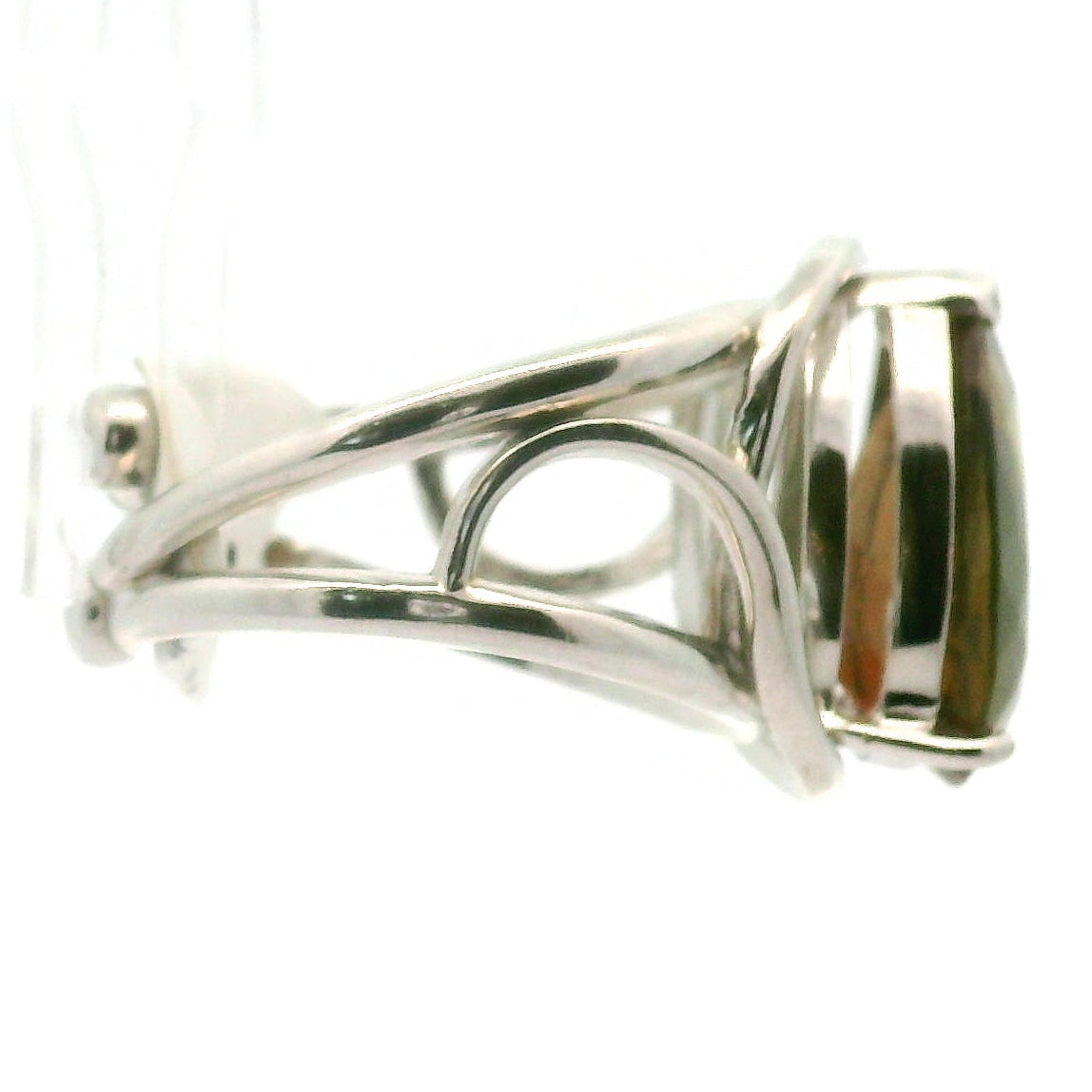 Andalusite Cuff Ring 925 Silver for Divine Connection, Harmony & Spiritual Awareness
