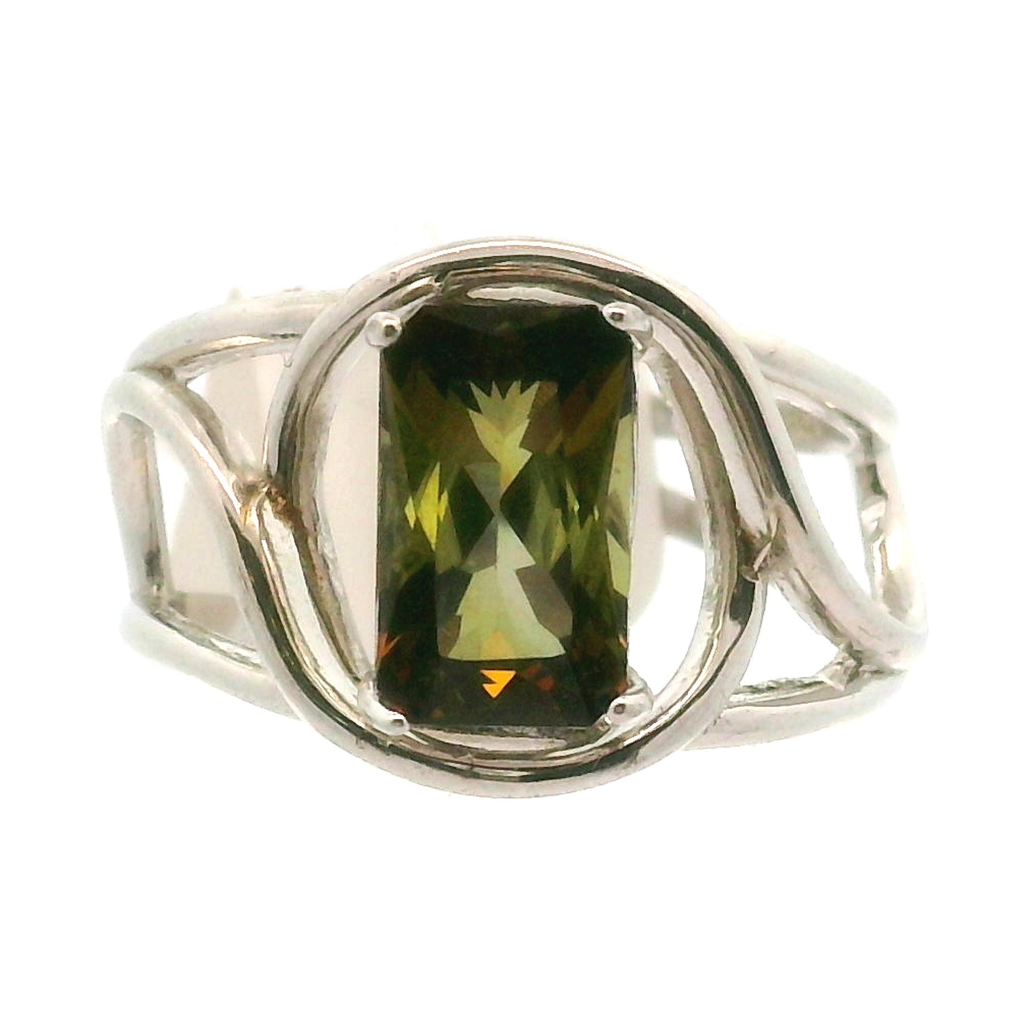 Andalusite Cuff Ring 925 Silver for Divine Connection, Harmony & Spiritual Awareness
