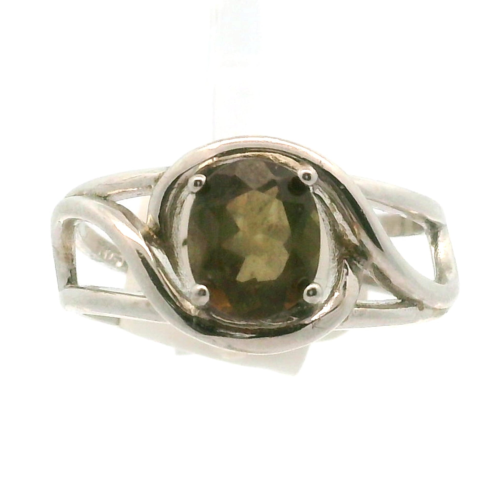 Andalusite Cuff Ring 925 Silver for Divine Connection, Harmony & Spiritual Awareness
