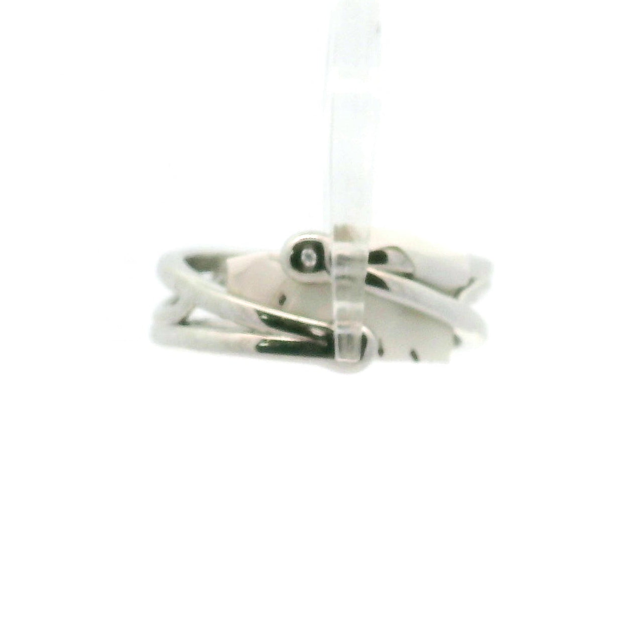 Peridot Heart Stacker Cuff Ring .925 Silver for Power, Prosperity and Protection