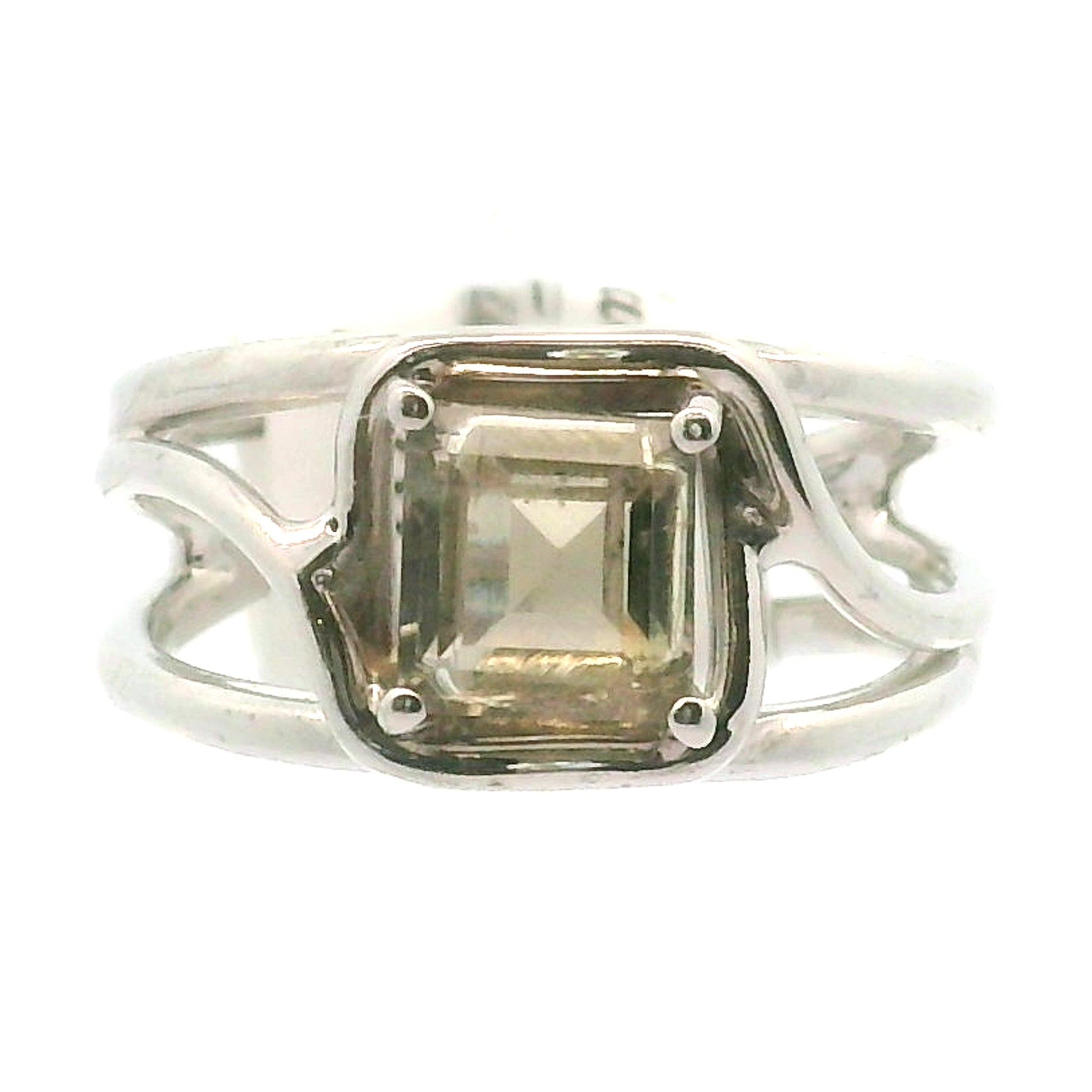 Rutilated Zoisite Cuff Ring .925 Silver for Elevating your Consciousness