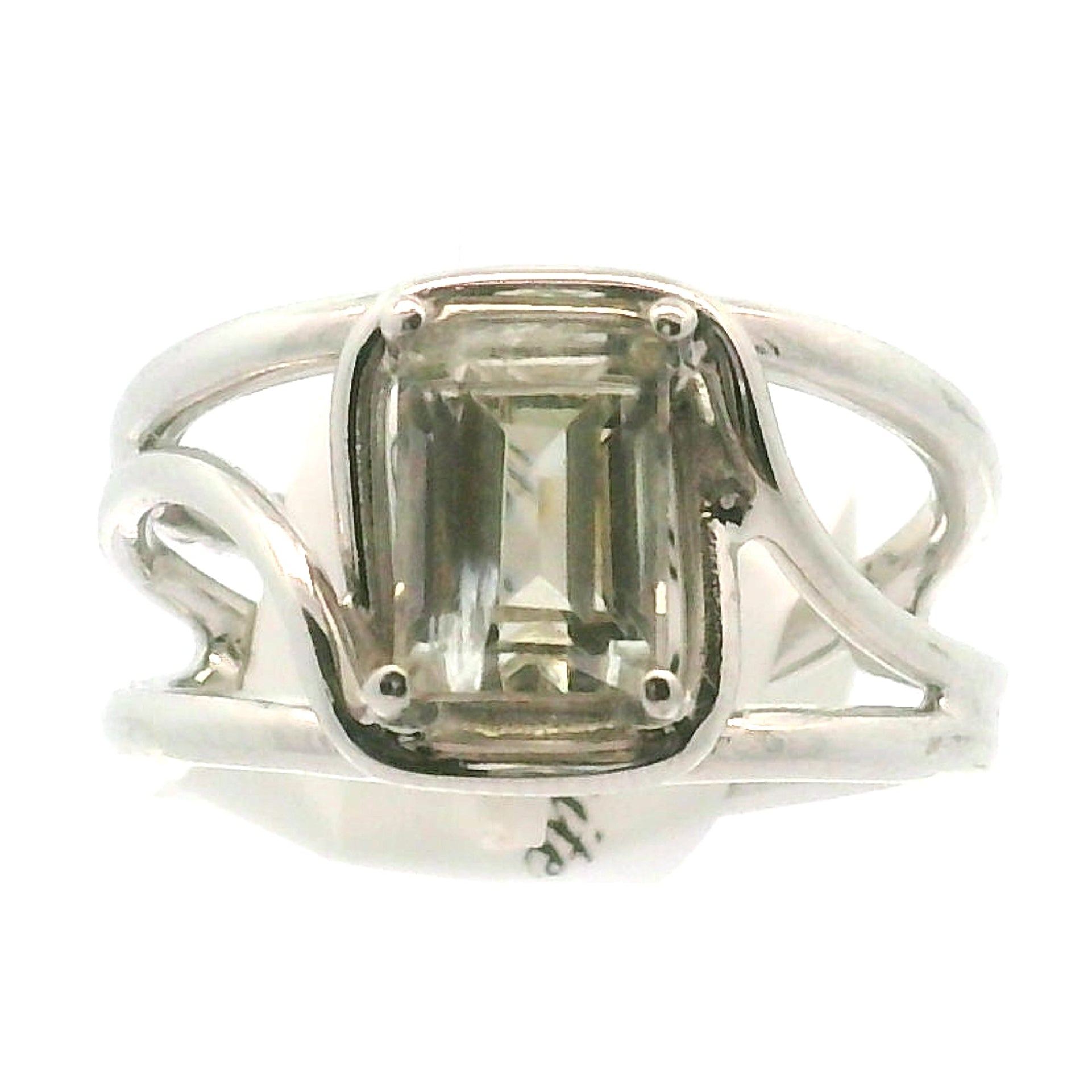 Rutilated Zoisite Cuff Ring .925 Silver for Elevating your Consciousness
