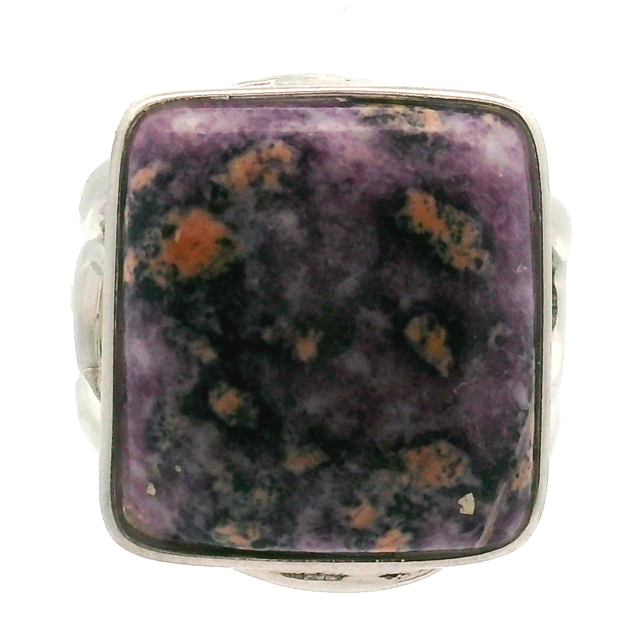 Olga Stone Cuff Ring .925 Silver  for Harmonizing Relationships & Pleasure