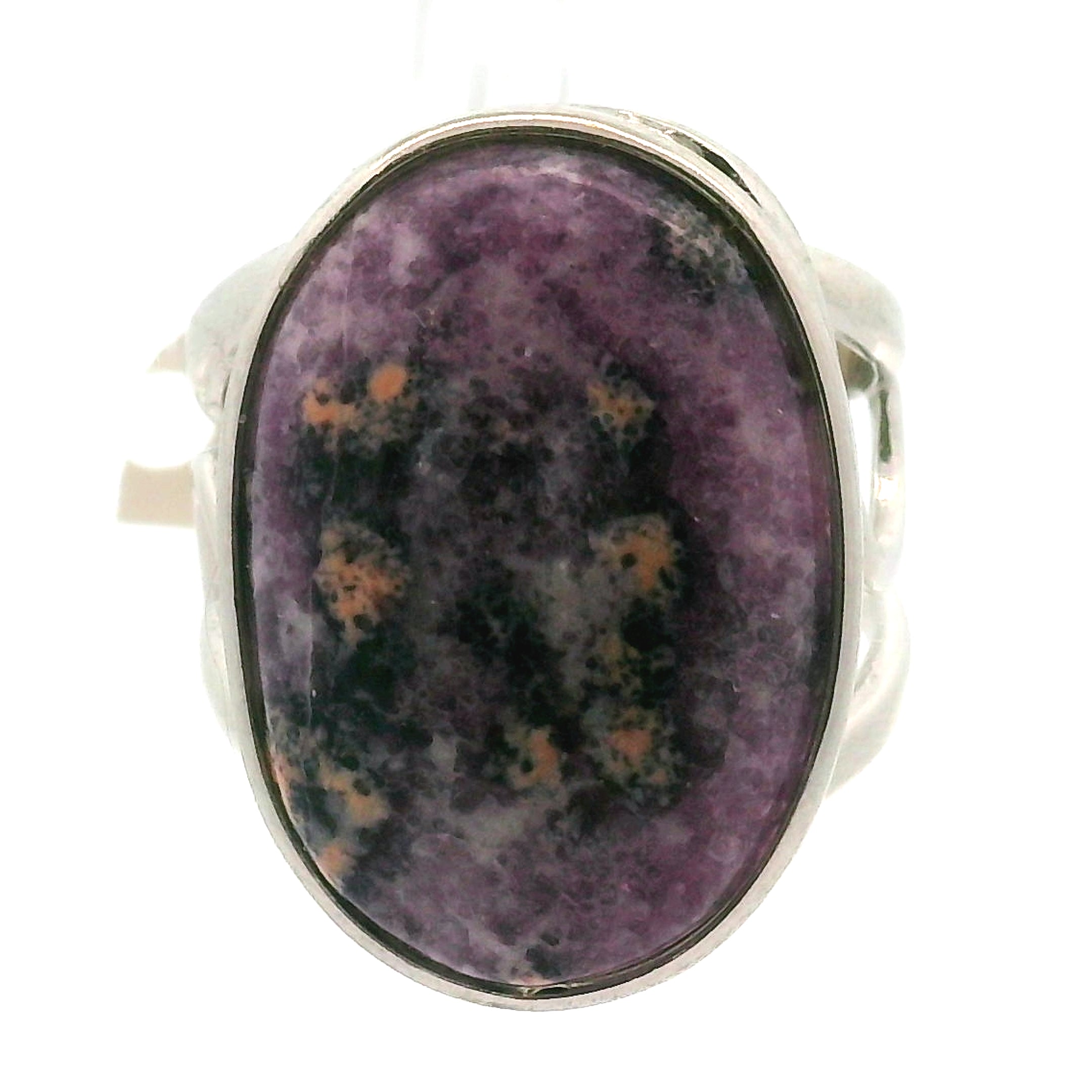Olga Stone Cuff Ring .925 Silver  for Harmonizing Relationships & Pleasure