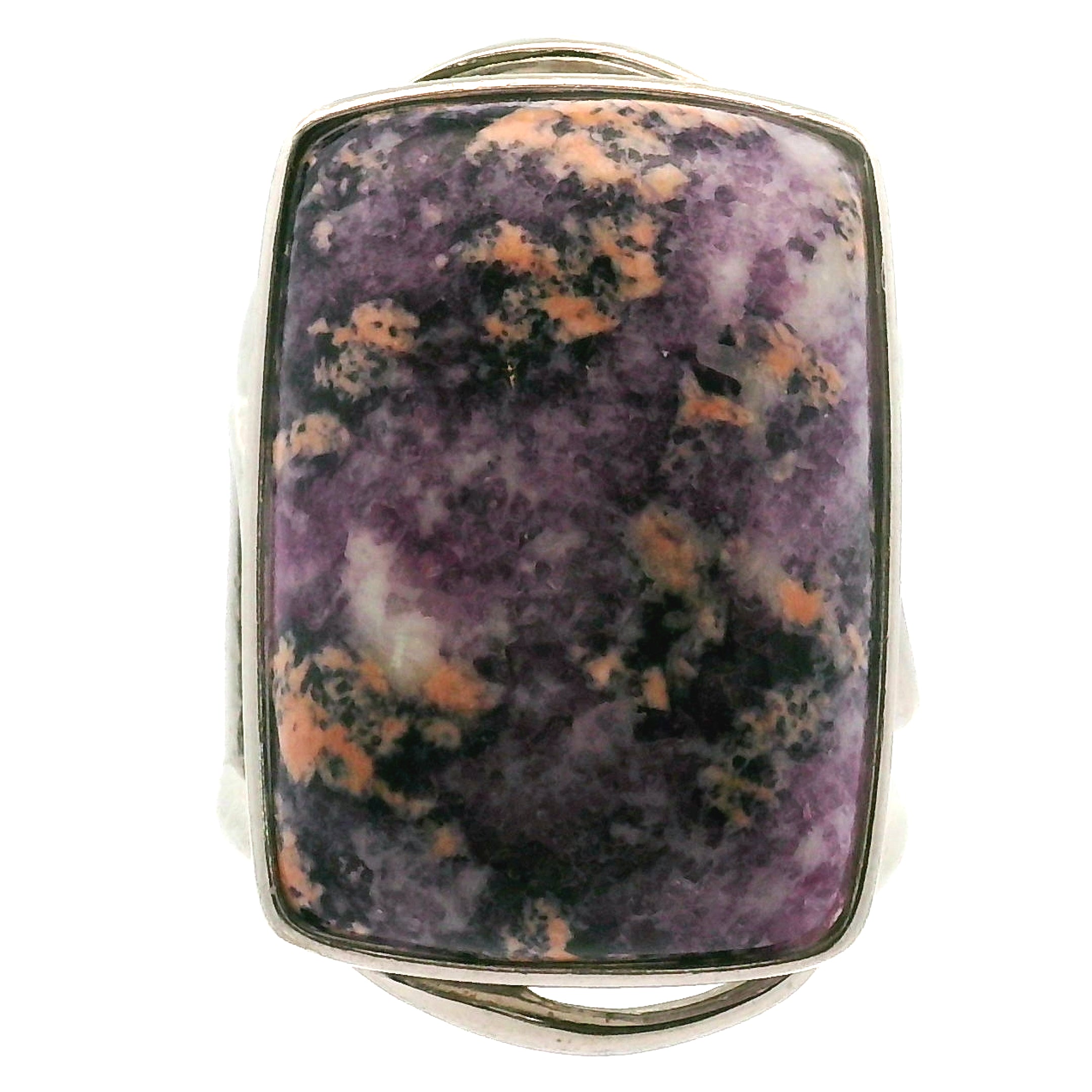 Olga Stone Cuff Ring .925 Silver  for Harmonizing Relationships & Pleasure