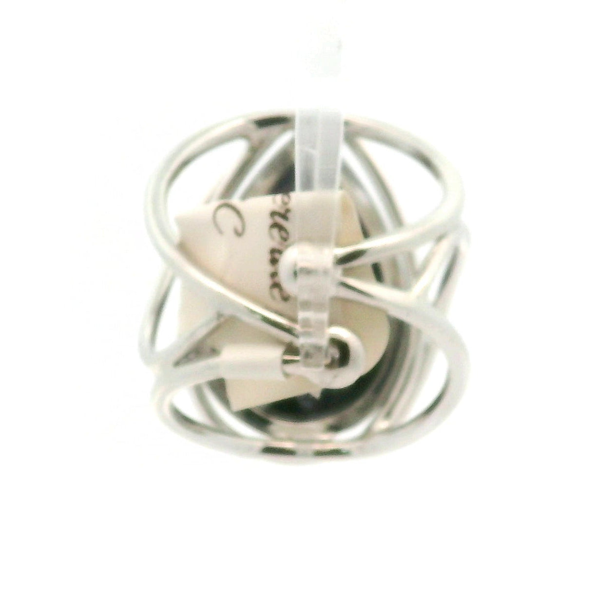 Kammererite Cuff Ring .925 Silver for Balance, Enlightenment, Harmony and Joy