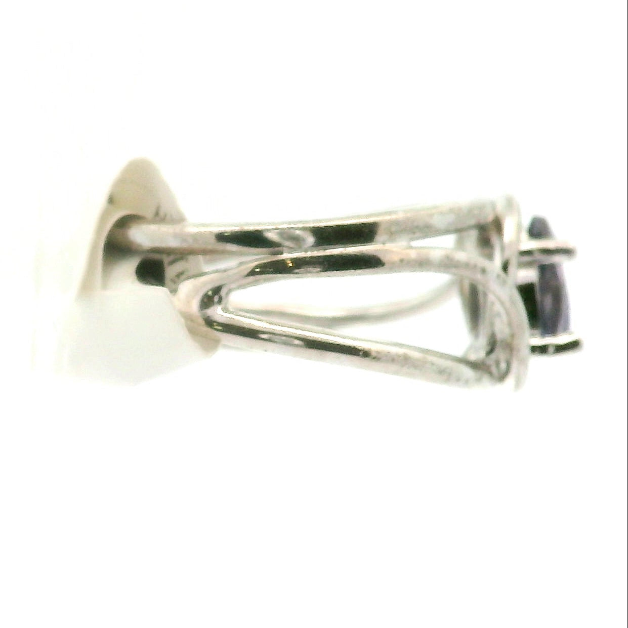 Iolite Midi Cuff Ring .925 Silver (Gem Grade) for Intuition, Divination and Wisdom