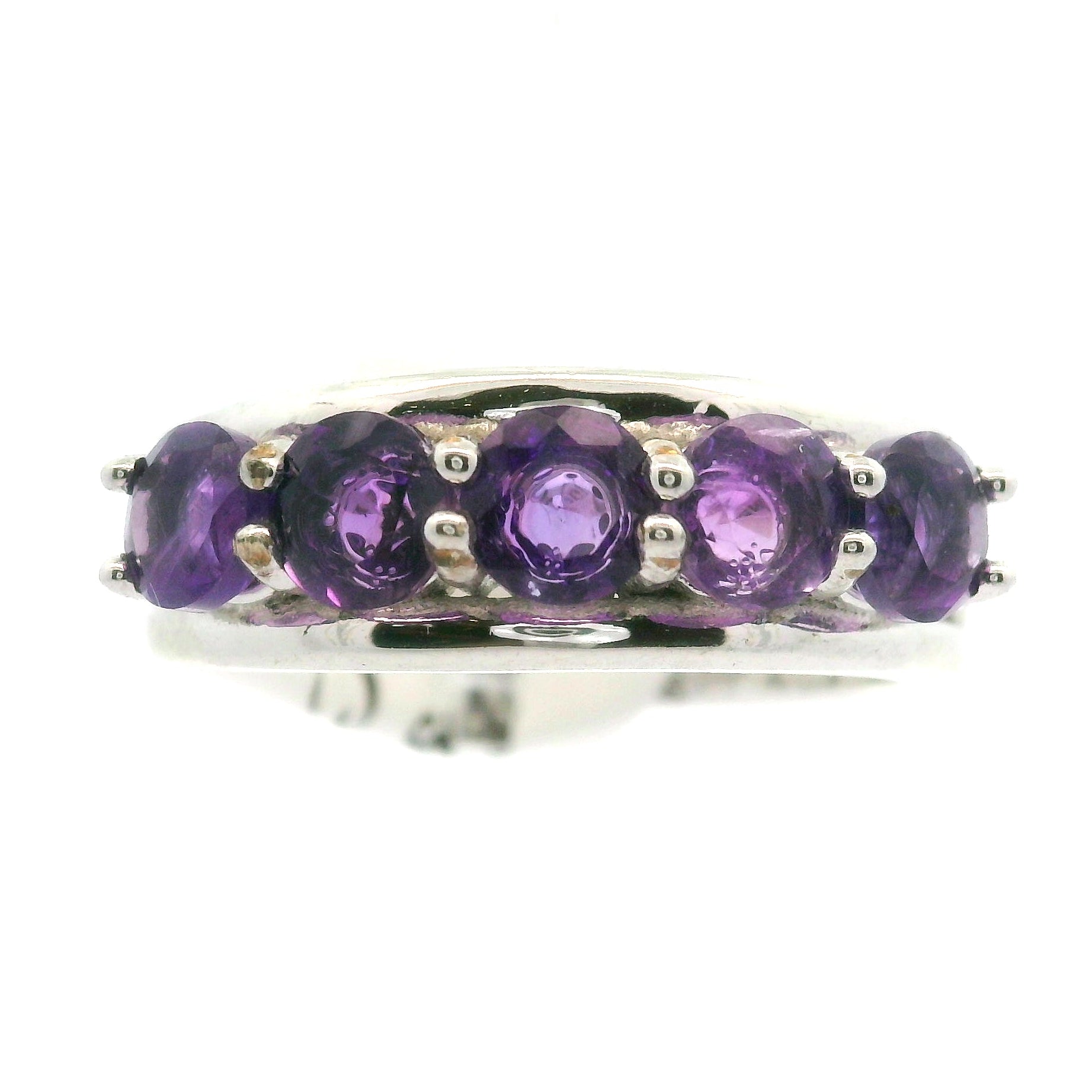 Multi-stone Stacker Cuff Ring .925 Silver for Healing, Intention Setting and Manifesting your Desires