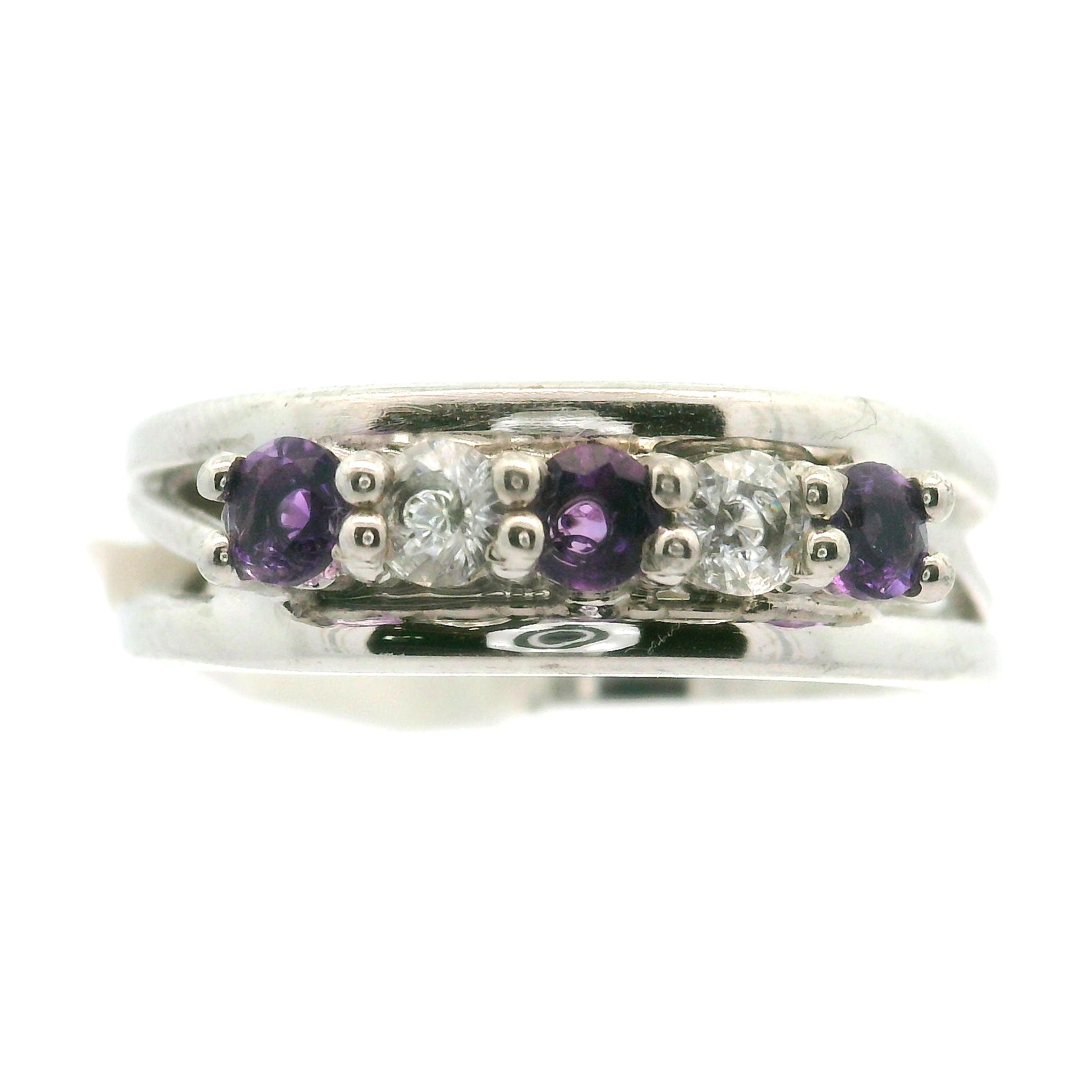 Multi-stone Stacker Cuff Ring .925 Silver for Healing, Intention Setting and Manifesting your Desires