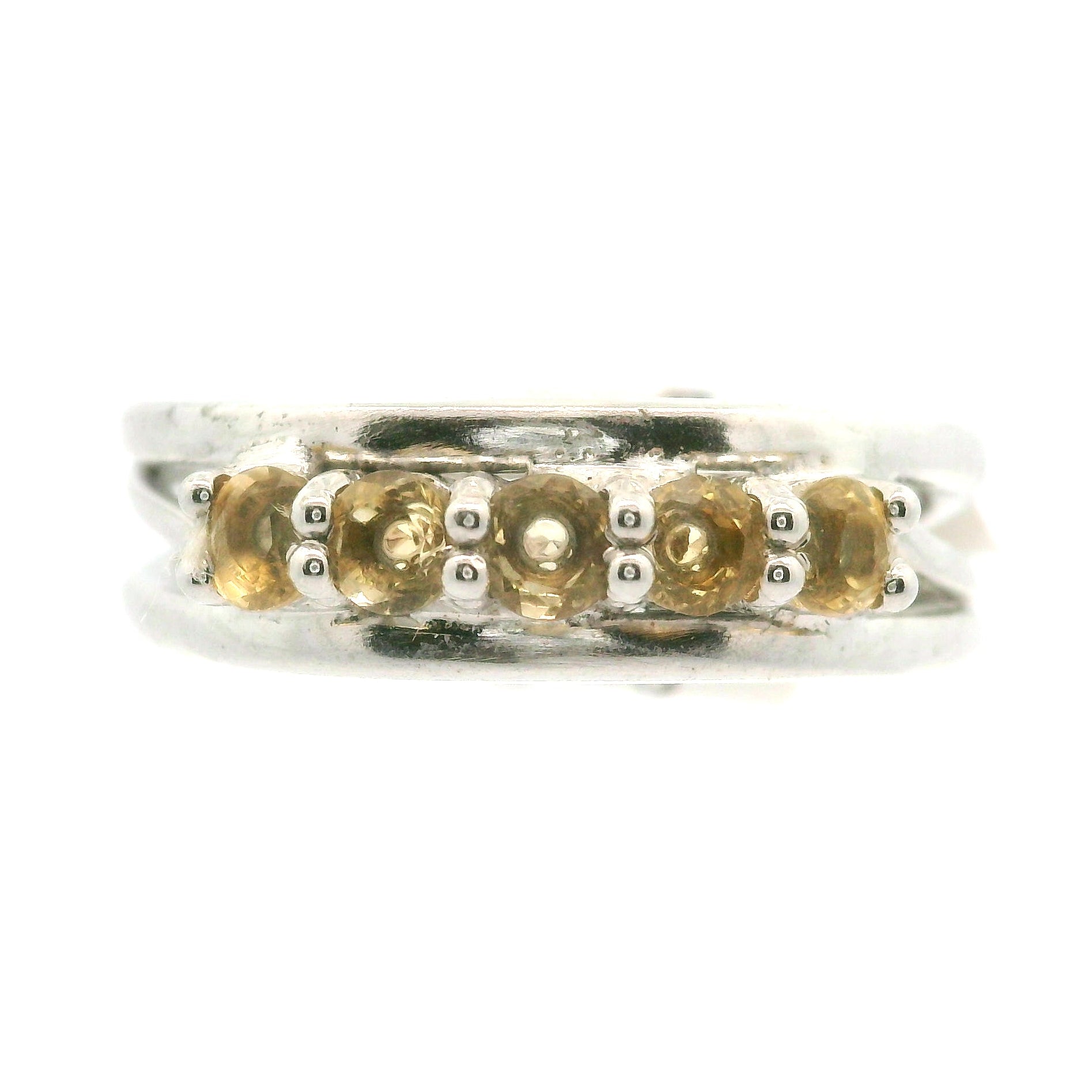 Multi-stone Stacker Cuff Ring .925 Silver for Healing, Intention Setting and Manifesting your Desires