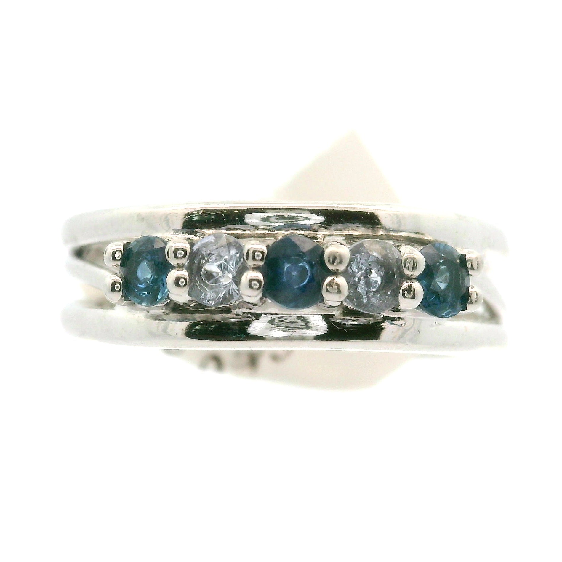 Multi-stone Stacker Cuff Ring .925 Silver for Healing, Intention Setting and Manifesting your Desires