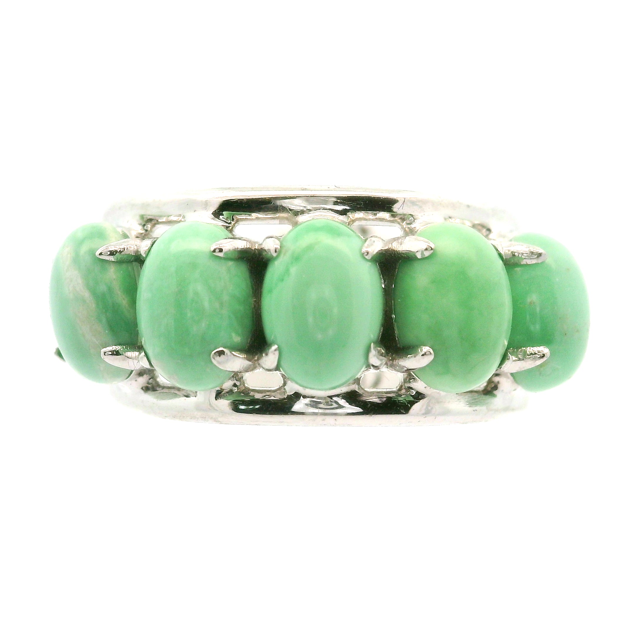 Multi Stone Oval Cut Stacker Cuff Ring .925 Silver for Healing, Intention Setting and Manifesting your Desires