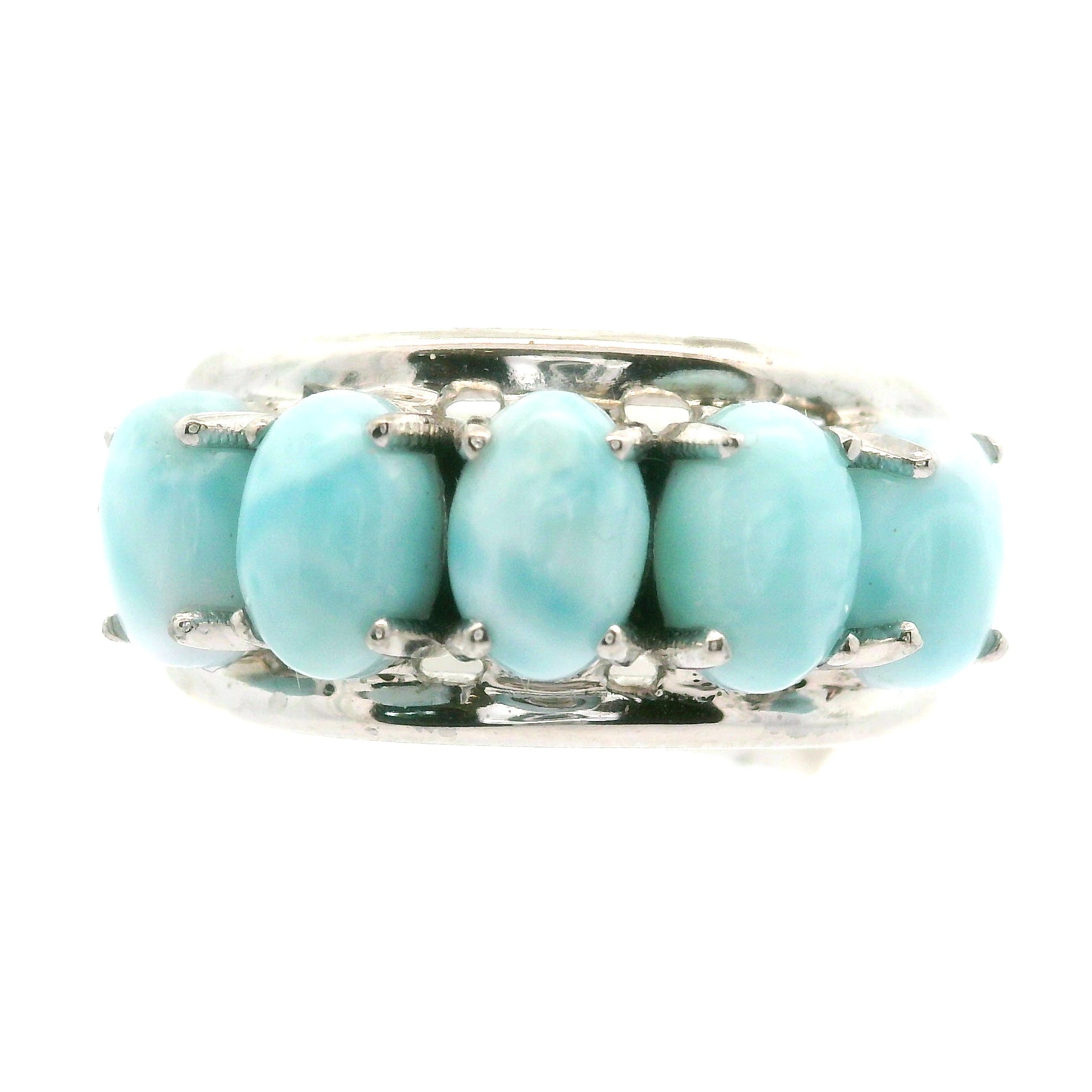 Multi Stone Oval Cut Stacker Cuff Ring .925 Silver for Healing, Intention Setting and Manifesting your Desires