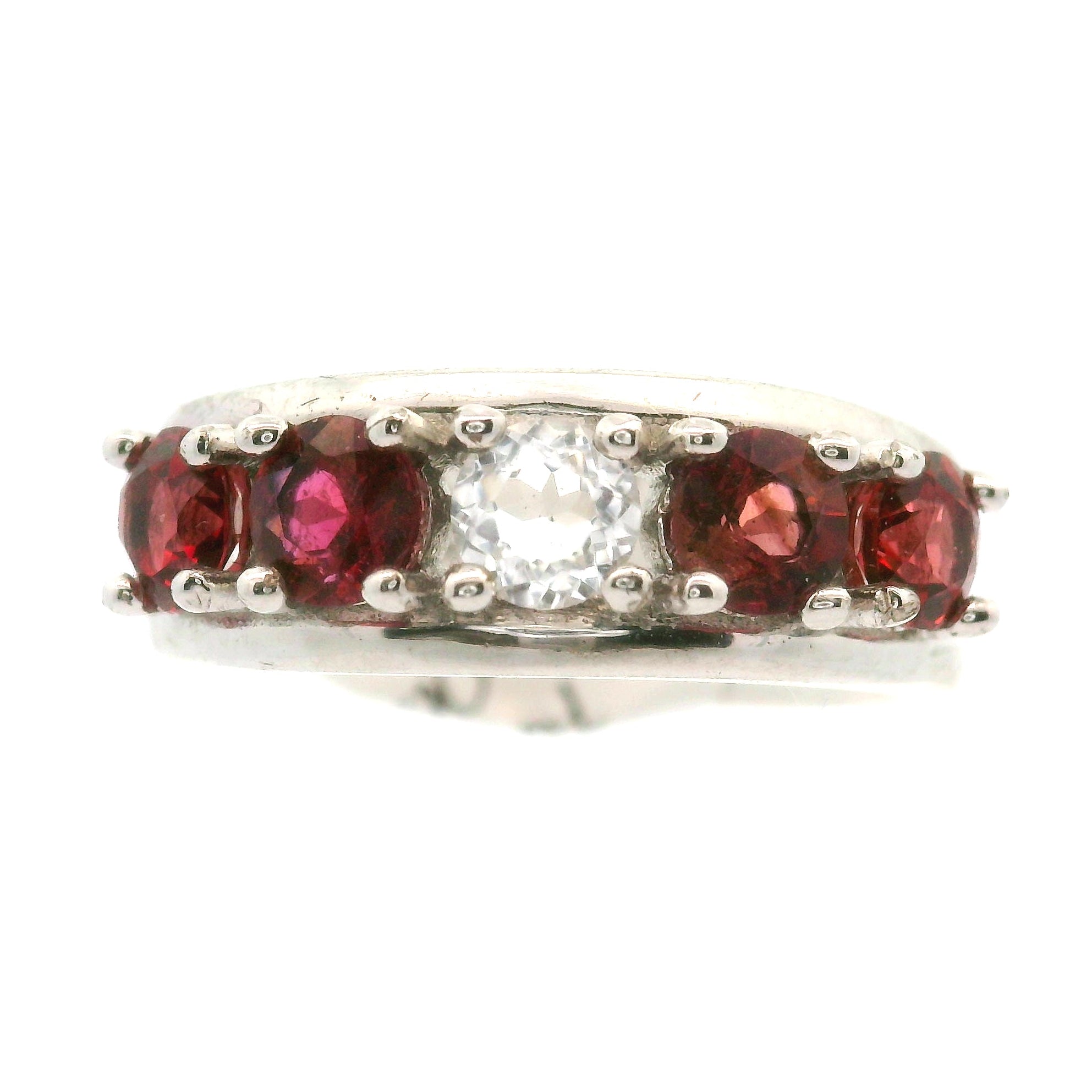 Multi-stone Stacker Cuff Ring .925 Silver for Healing, Intention Setting and Manifesting your Desires