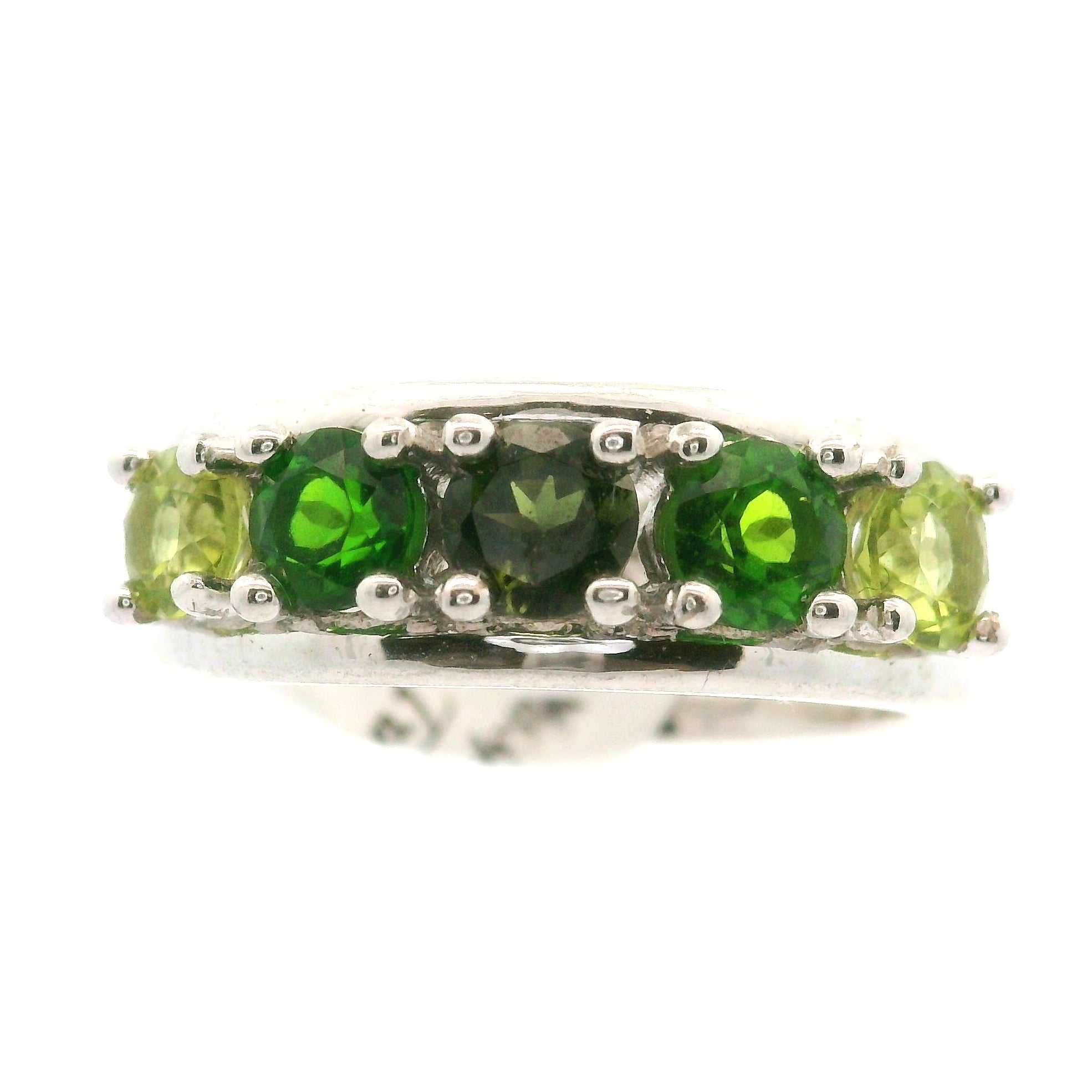 Multi-stone Stacker Cuff Ring .925 Silver for Healing, Intention Setting and Manifesting your Desires